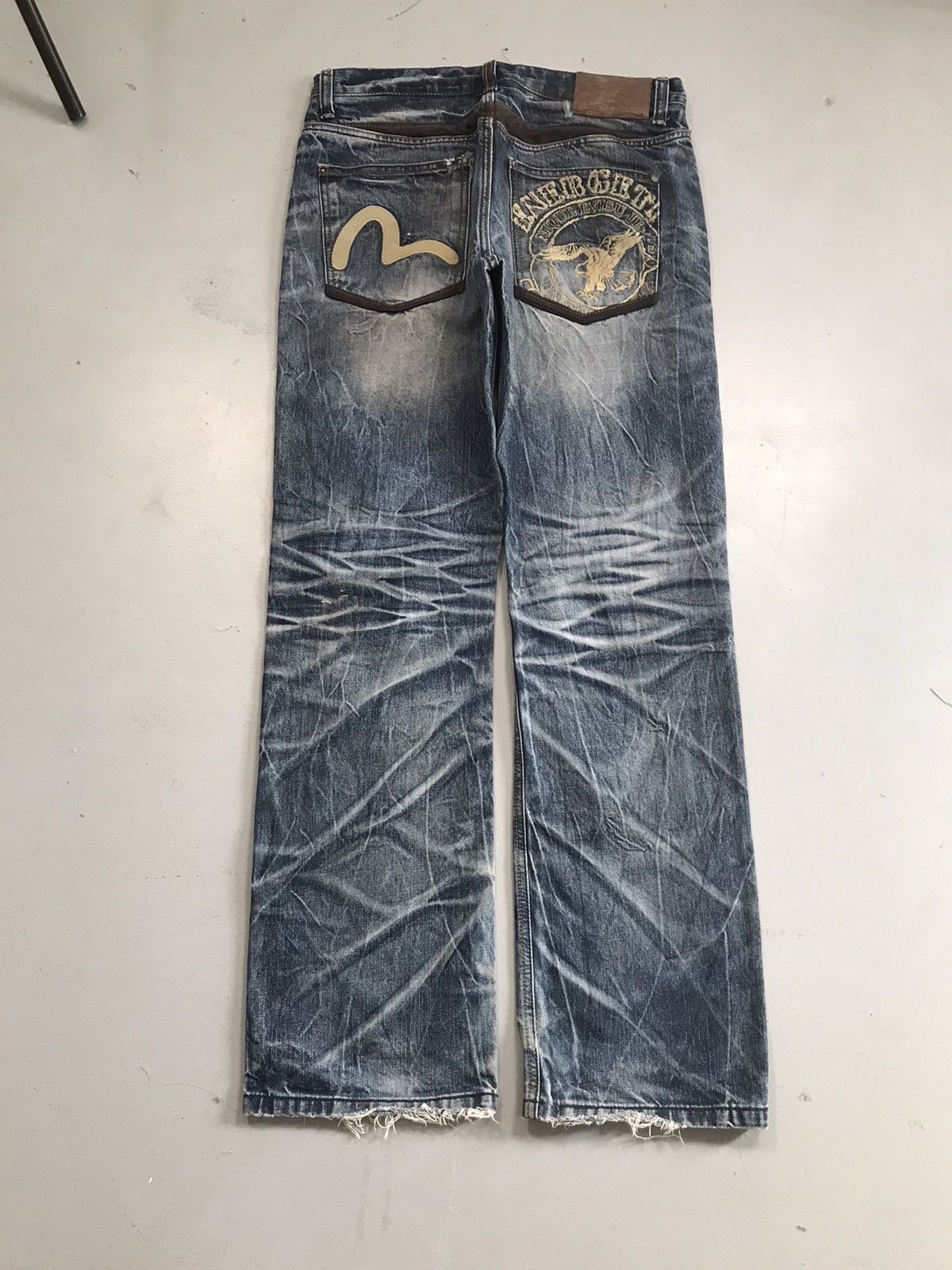 Japanese Brand Vintage Evisu inspired emboridered denim Size US 34 / EU 50 - 1 Thumbnail