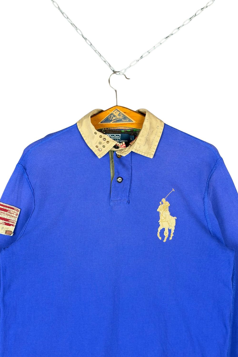 Polo Ralph Lauren 08AW Polo RL “Artisan Big Pony” Piqué Rugby – Royal Blue L Size US L / EU 52-54 / 3 - 6 Thumbnail
