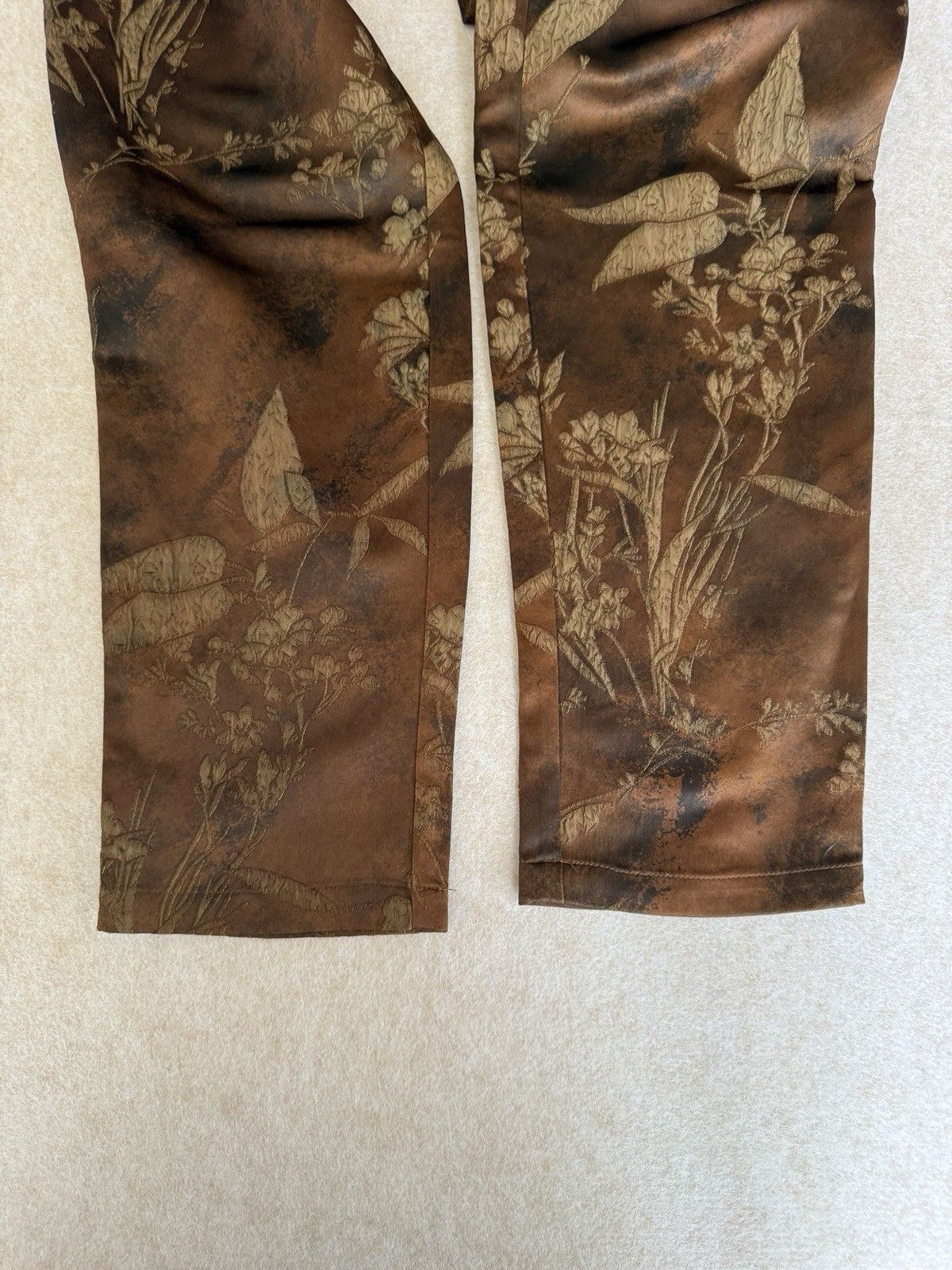 Other nova luxe Brown Floral Pants Women’s Large Size 30" / US 8 / IT 44 - 4 Thumbnail