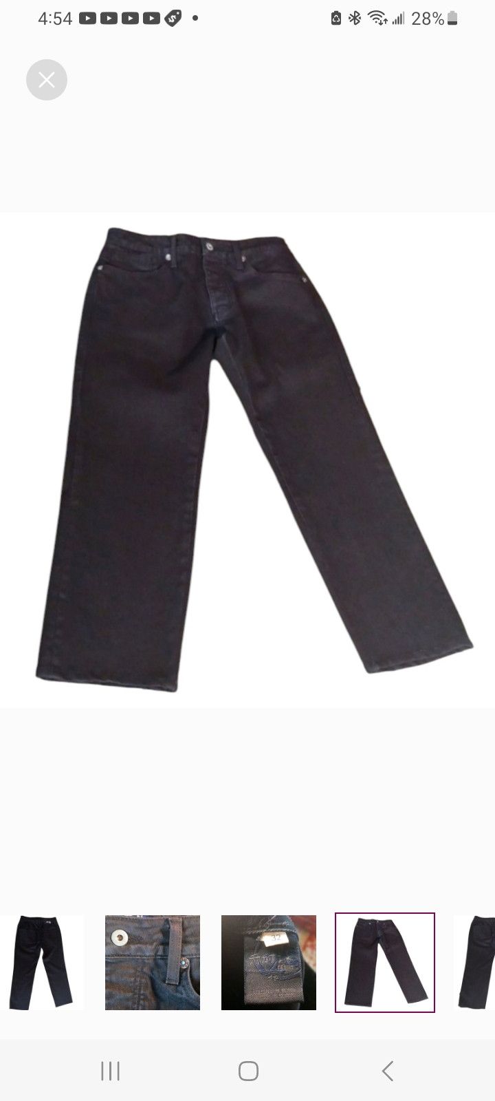 Antik Denim Antik Authentic Denim Straight leg Black Jeans-Vintage Size US 32 / EU 48 - 7 Thumbnail