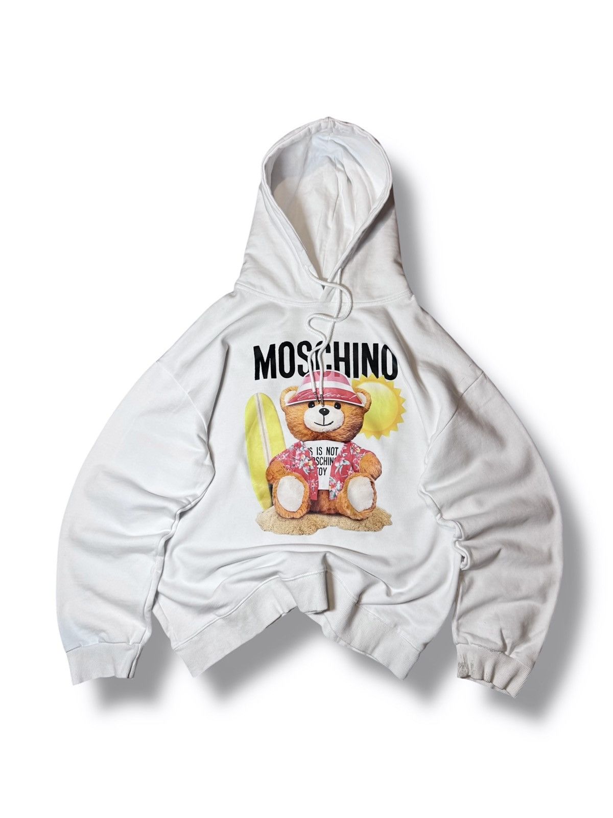 Moschino Moschino Roman Teddy Bear Print White Hoodie Size US XL / EU 56 / 4 - 1 Thumbnail