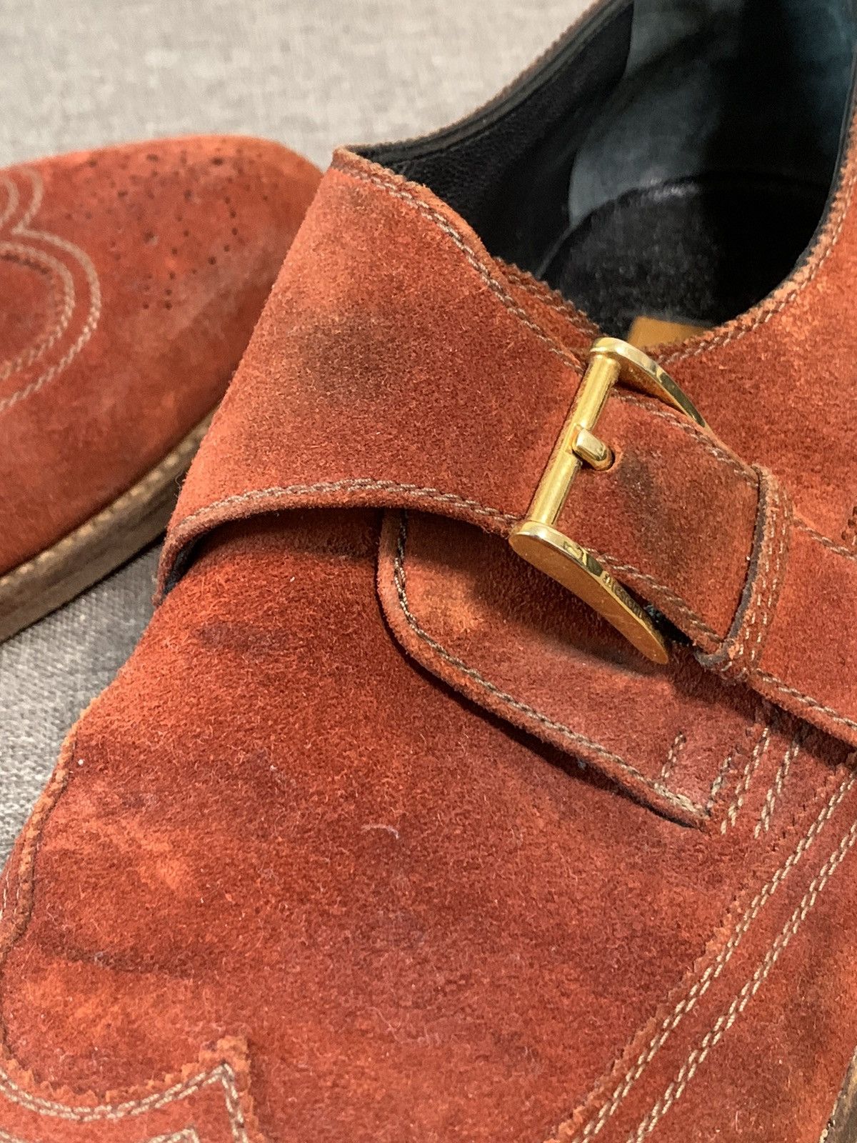 Testoni A. Testoni Suede Formal Shoes Size US 8 / EU 41 - 8 Thumbnail