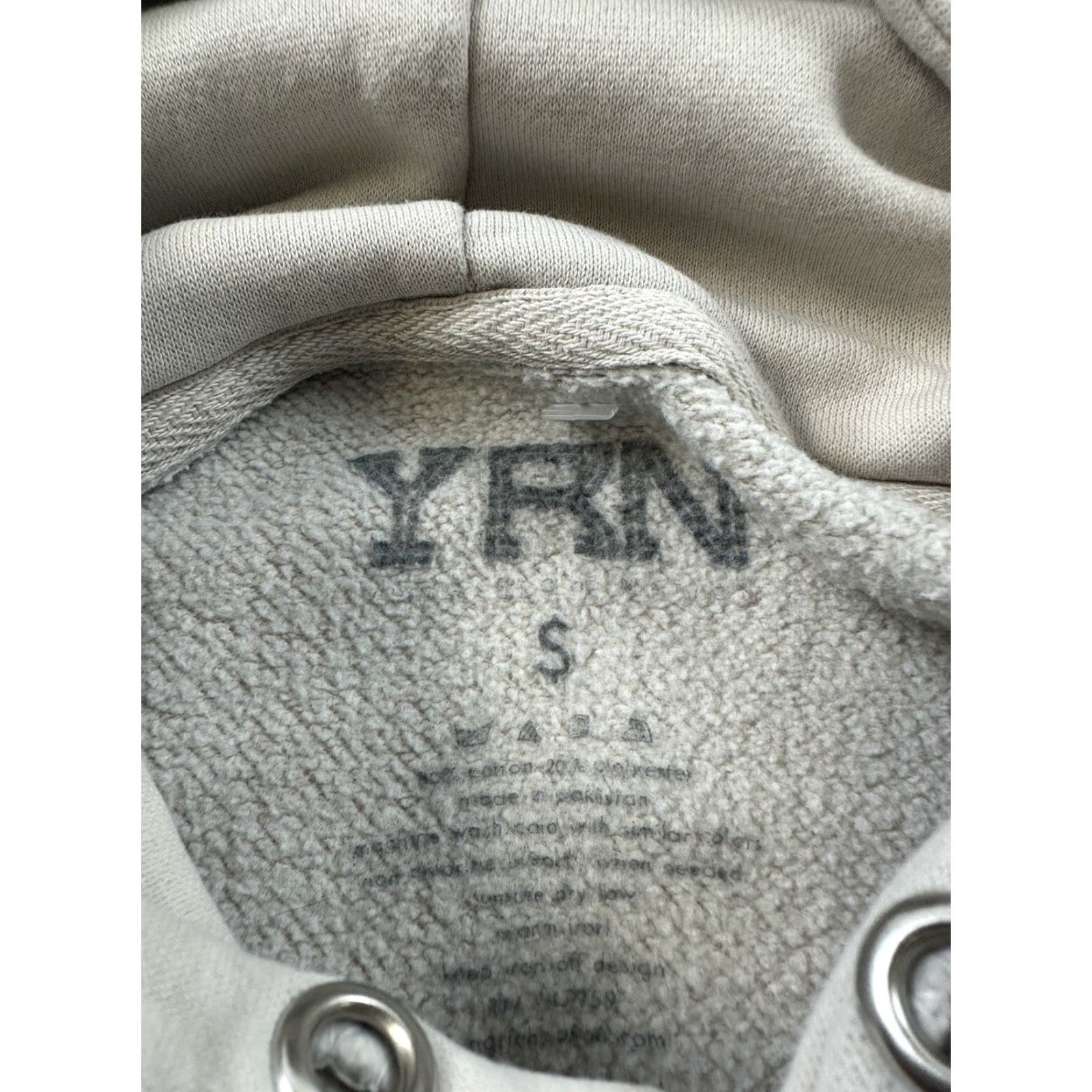 Vintage YRN Culture Hoodie Sweatshirt Adult Small Beige Migos Yung Rich Nation Size US S / EU 44-46 / 1 - 5 Thumbnail
