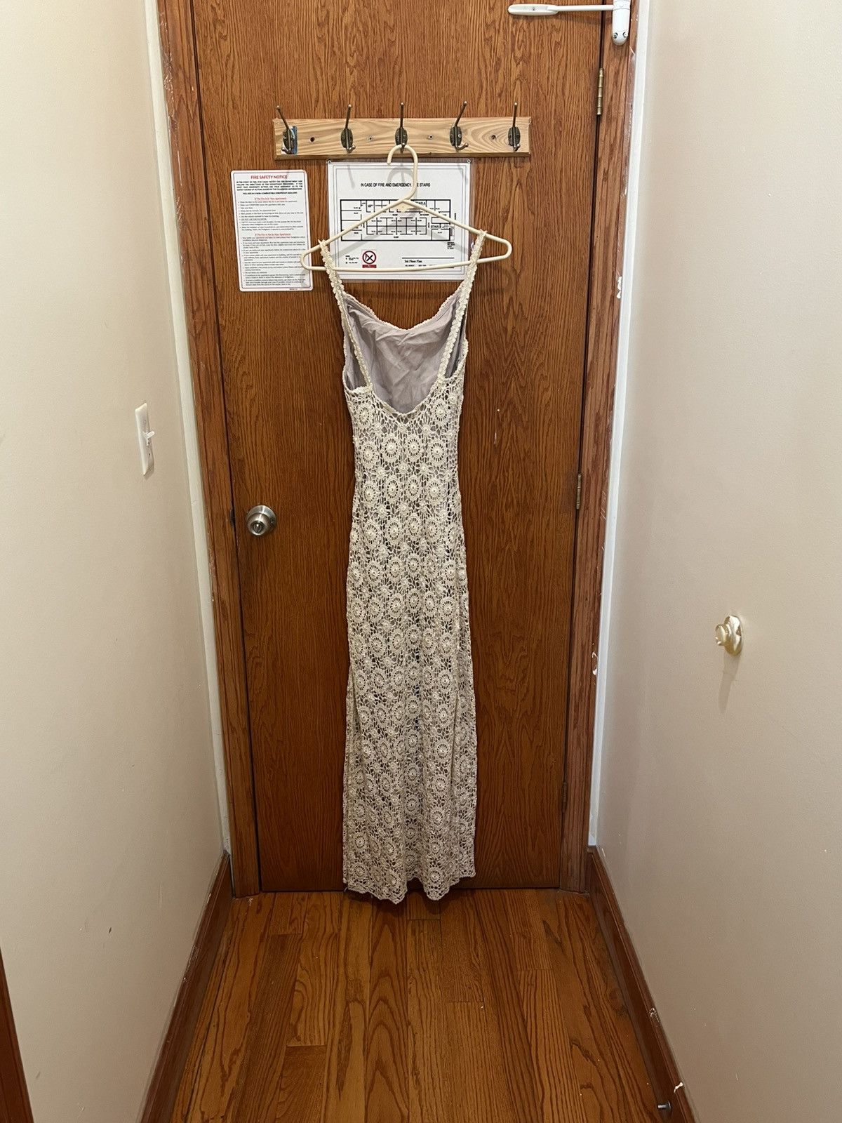 Other Crochet Lavender Linen Wedding Dress Size XS / US 0-2 / IT 36-38 - 1 Thumbnail