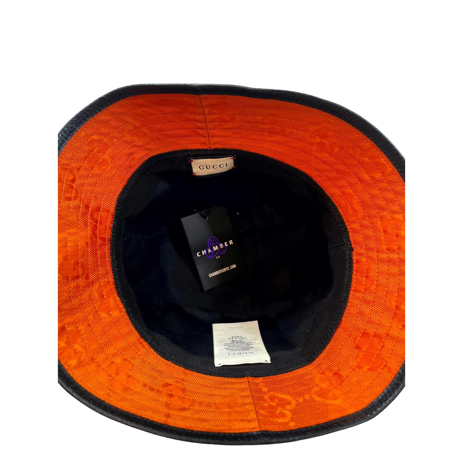 Gucci Gucci Monogram Bucket Orange Cap Size ONE SIZE - 3 Thumbnail