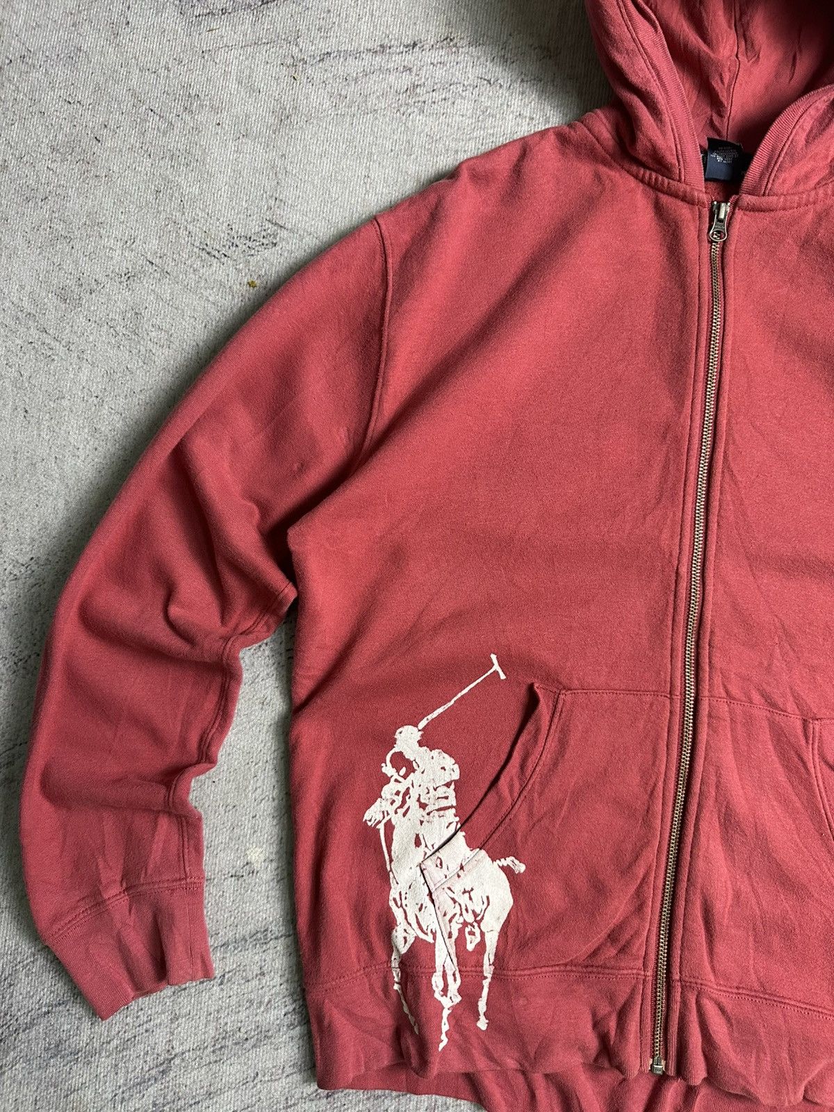 Polo Ralph Lauren × Vintage Vintage Polo Ralph Lauren Rare Logo Zipper Hoodie Size US M / EU 48-50 / 2 - 2 Thumbnail