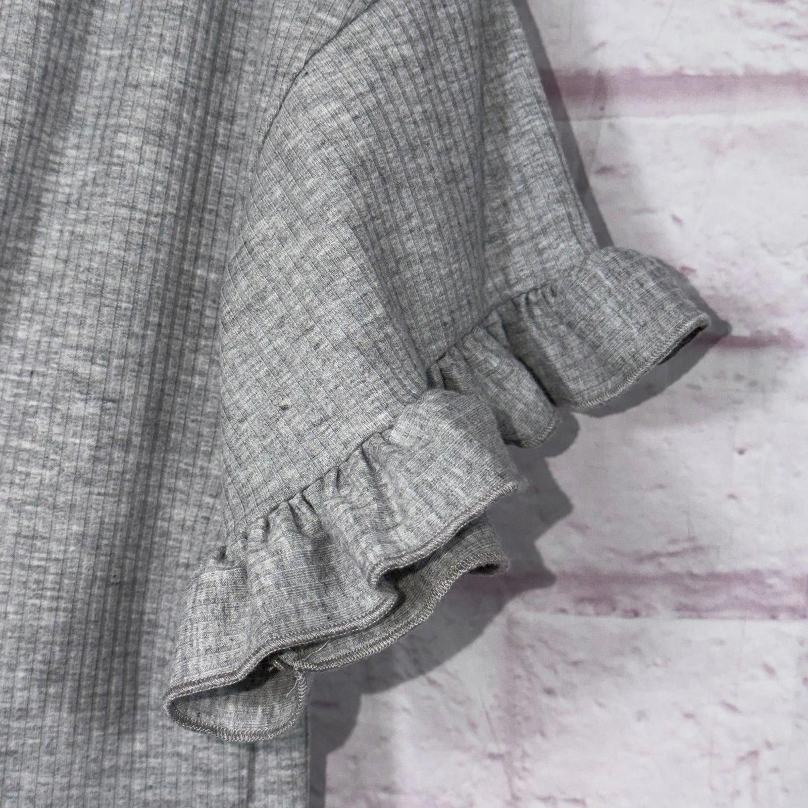 Other Marie Nicole Medium Gray Ruffle Sleeve Tie-Front Dress Size M / US 6-8 / IT 42-44 - 3 Thumbnail