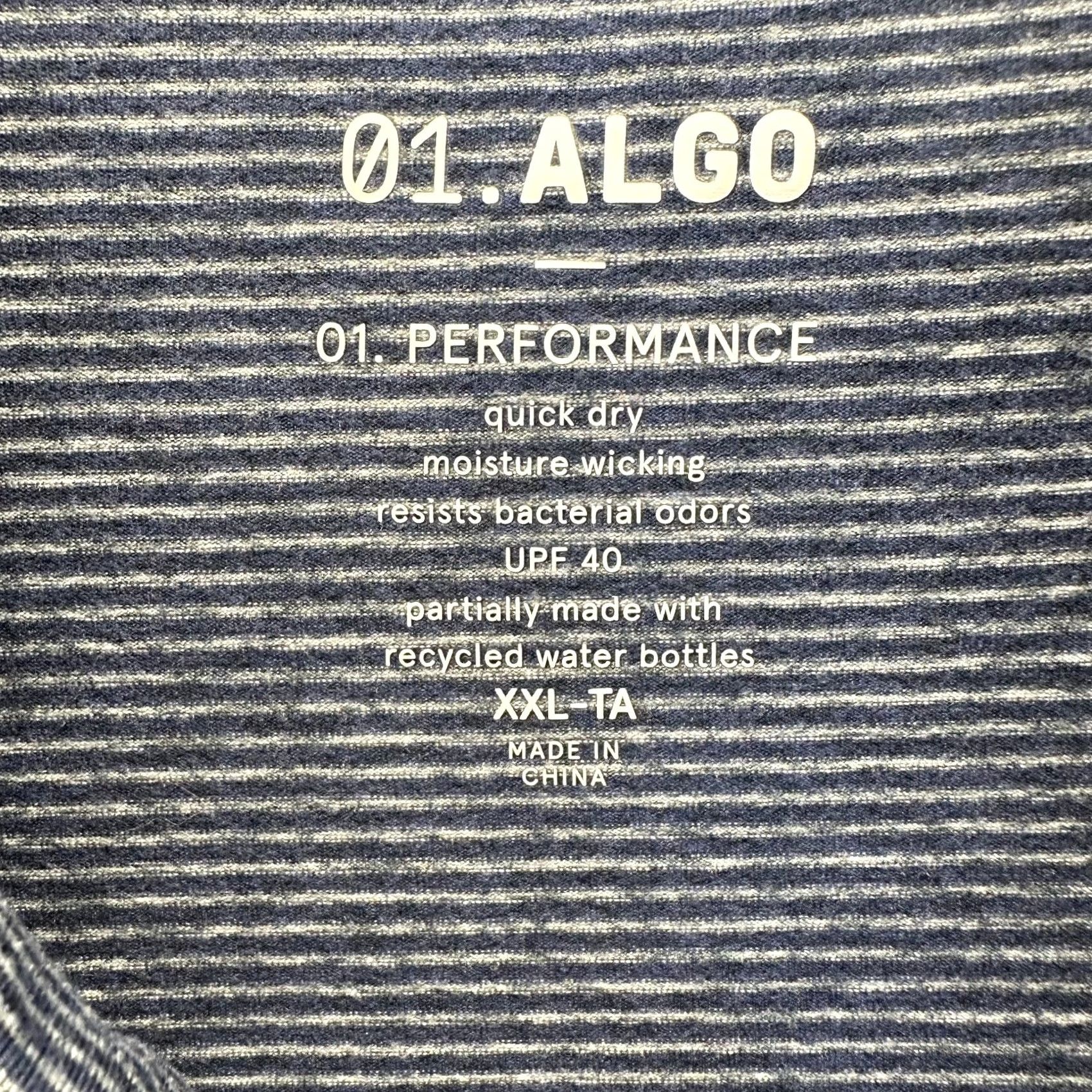 Vintage Algo Polo Shirt Mens 2XL Blue Polyester Spandex UPF 40 Short Sleeve Button-Down Collared 90s Western Shirt Size US XXL / EU 58 / 5 - 4 Thumbnail