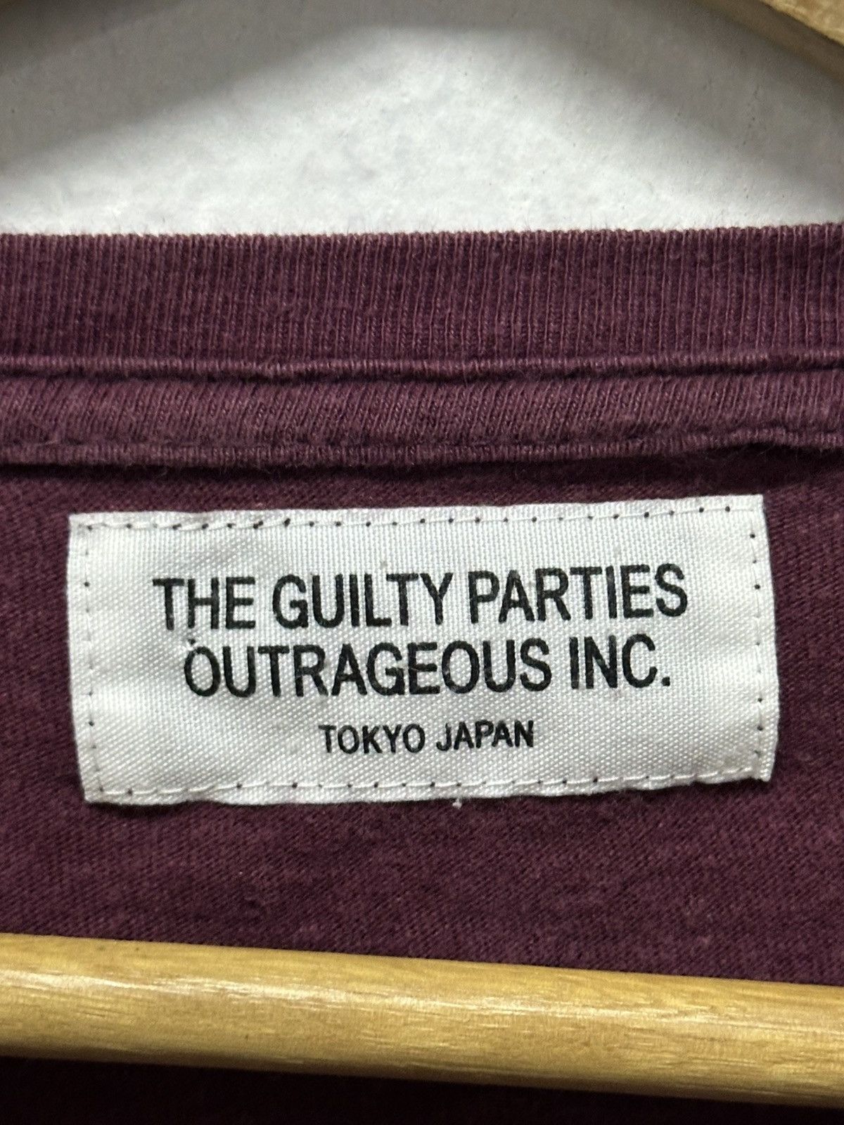 Wacko Maria Guilty Parties By Wacko Maria Logo Pocket Tee Shirt Medium Size US M / EU 48-50 / 2 - 5 Thumbnail