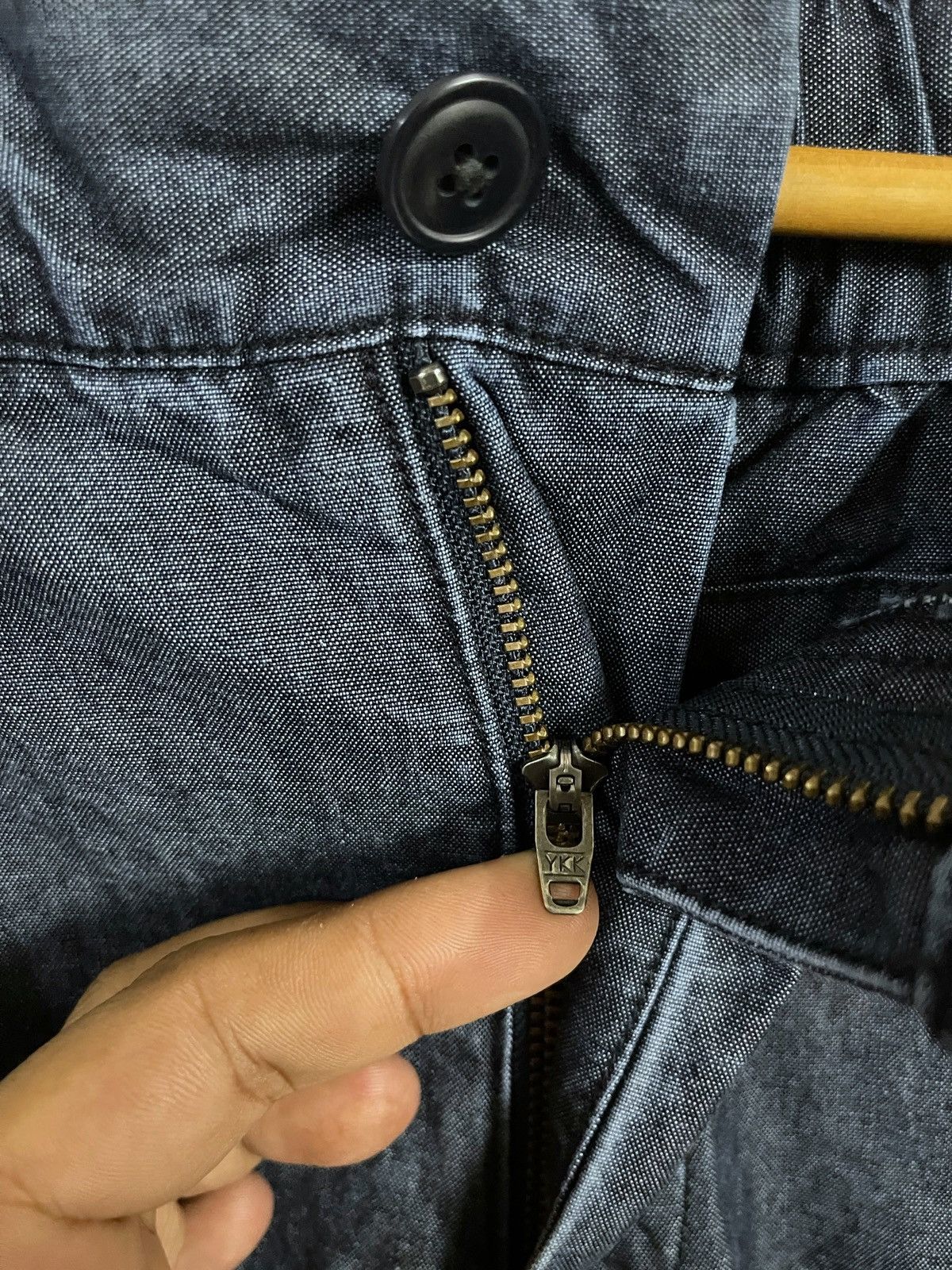 JW Anderson × Japanese Brand J.W Anderson Relax Pants W33 L40 Light Denim Chambray Size US 33 - 4 Thumbnail