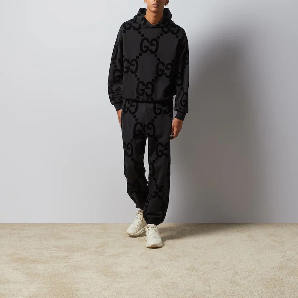 Gucci o1loc1c0925 GG Print Cotton Fleece Sweatpants & Joggers Size US 32 / EU 48 - 2 Thumbnail