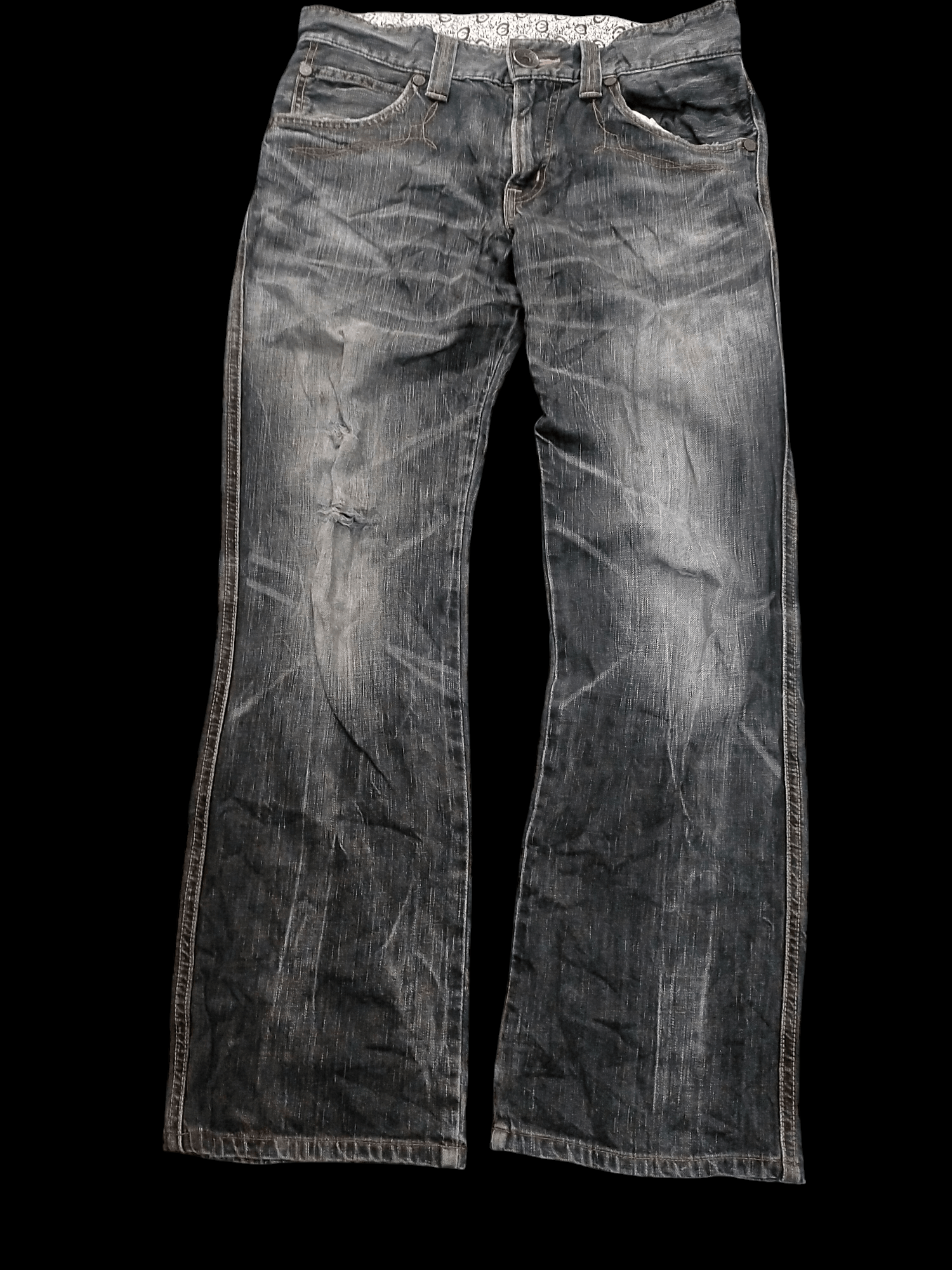 Edwin × If Six Was Nine × KMRii 🔥Sick🔥 Edwin 503 Distressed Ripped Washed Jeans Size US 31 - 2 Thumbnail
