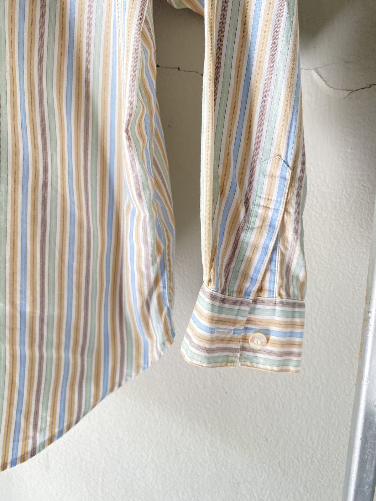 Dior Christian Dior Pastel Striped Button-Up Shirt Size ONE SIZE - 10 Thumbnail