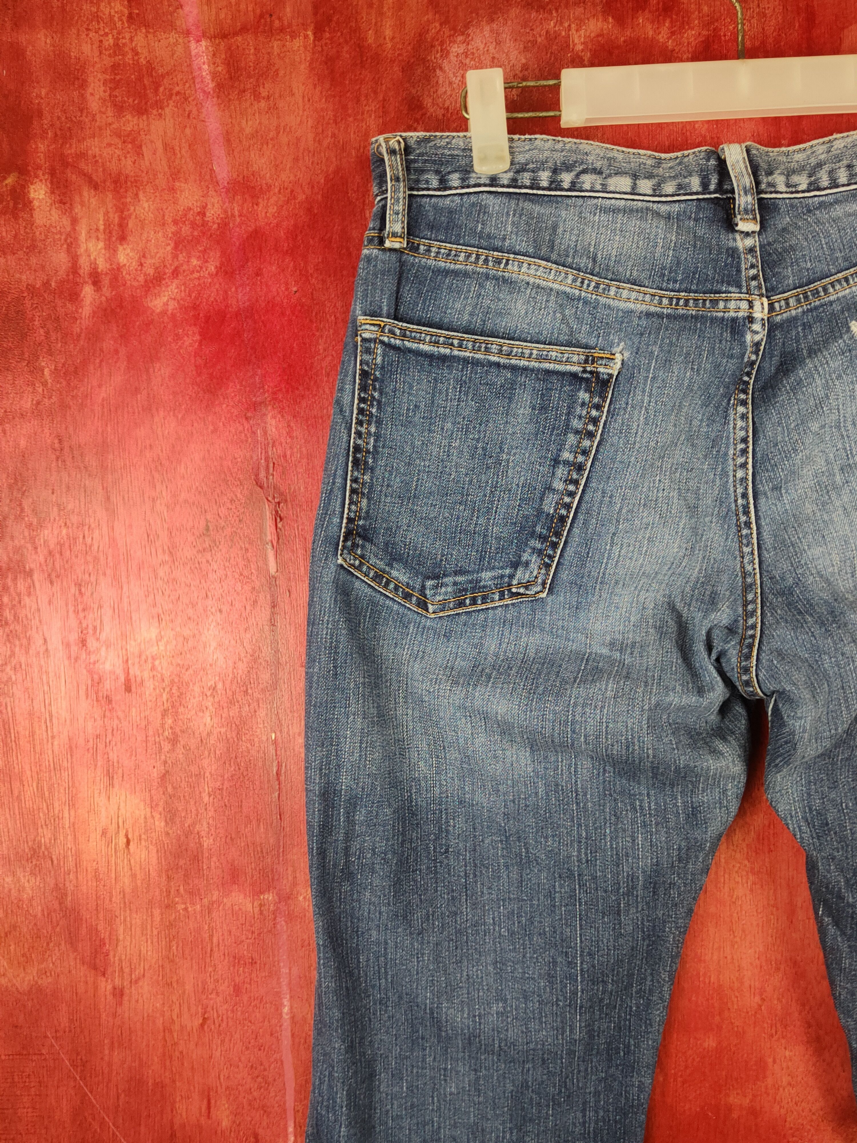 GU Gu japan vintage blue Denim jeans Pants #S1370 Size US 33 - 8 Thumbnail