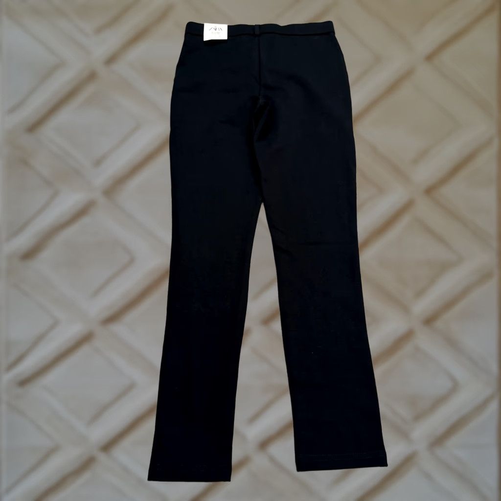 Zara Zara Join Life High Rise Leggings Womens S Black Jegging Stretch NWT Knit Slim Modern Comfort Denim Look Pants Size 28" / US 6 / IT 42 - 1 Thumbnail
