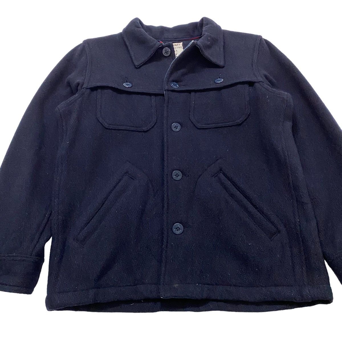 Indigo × Japanese Brand ☀️Vintage Military Equipment wool indigo button jacket Size US S / EU 44-46 / 1 - 4 Thumbnail