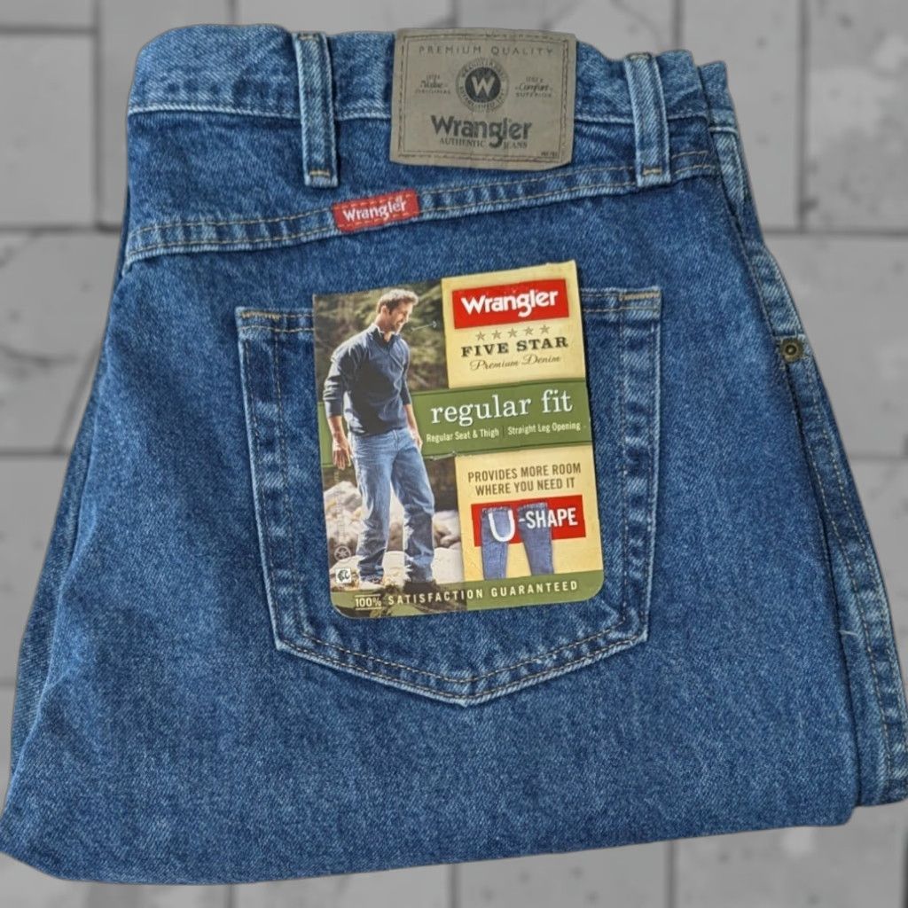 Wrangler Wrangler Jeans Men U-Shape 40x30 Regular Five Star Premium ...