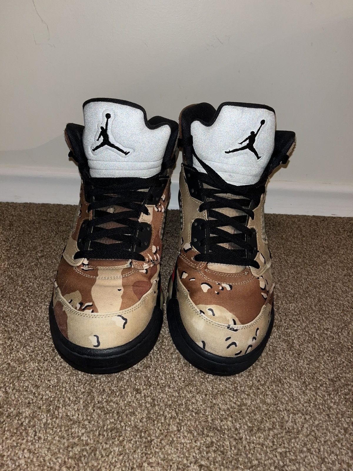 Jordan Brand × Supreme Supreme Desert Camo Jordan 5s Size US 11.5 / EU 44-45 - 14 Thumbnail