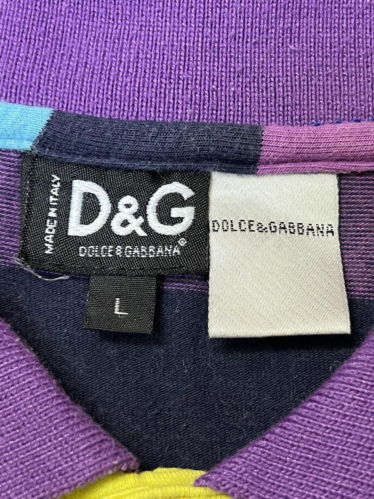 Dolce & Gabbana NICE🔥DOLCE & GABBANA STRIPED POLO SHIRT Size US XS / EU 42 / 0 - 9 Thumbnail