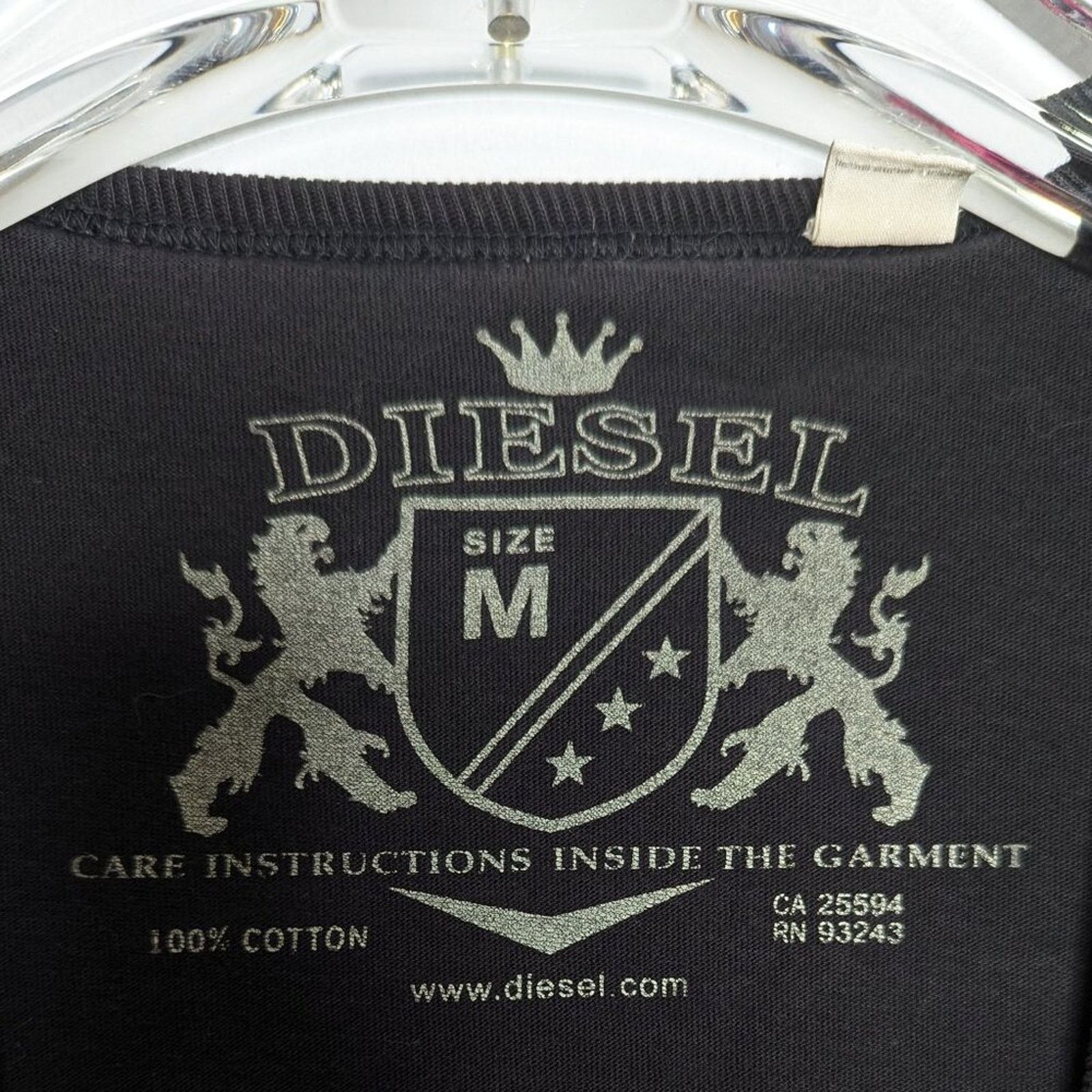 Diesel Diesel Vintage Y2K Gray Graphic Tee Short Sleeve V-Neck Slim Size M / US 6-8 / IT 42-44 - 3 Thumbnail