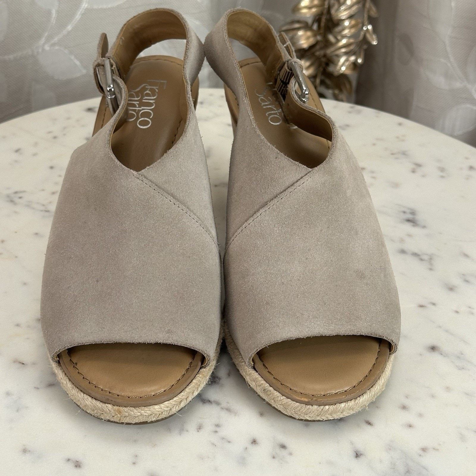 Franco Sarto Franco Sarto Julien Cork Wedge Taupe Espadrilles Size-8.5M Size US 8.5 / IT 38.5 - 8 Thumbnail