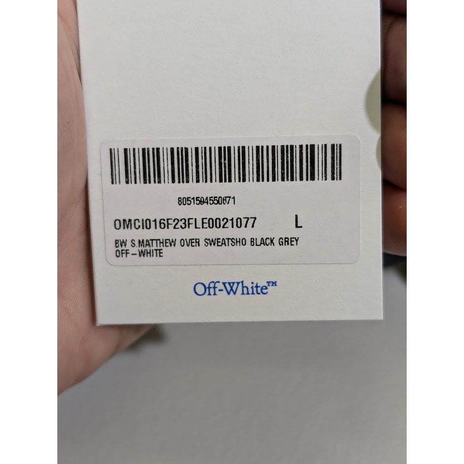 Off-White o1rshd1 BW S. Matthew Over Sweatshorts in Black Grey Size US 34 / EU 50 - 21 Thumbnail