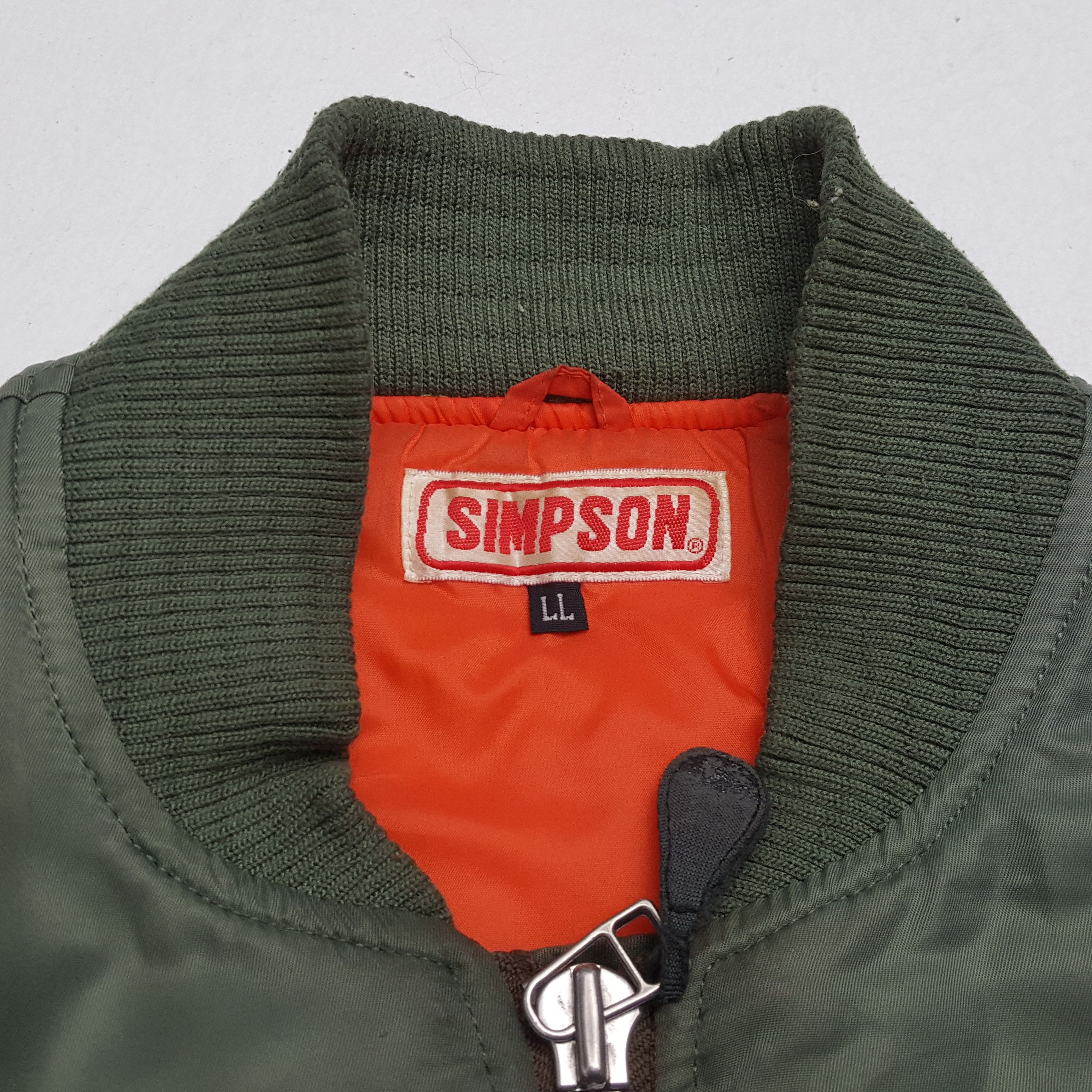 The Simpsons × Vintage SIMPSON NORTH CAROLINA Racing Motorsports Style Jacket Size US L / EU 52-54 / 3 - 13 Thumbnail