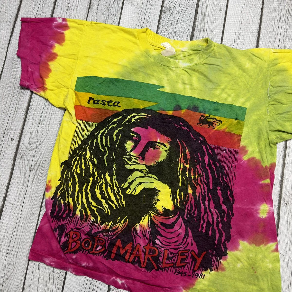 Band Tees × Bob Marley × Vintage Vintage Bob Marley tee Size US S / EU 44-46 / 1 - 3 Thumbnail