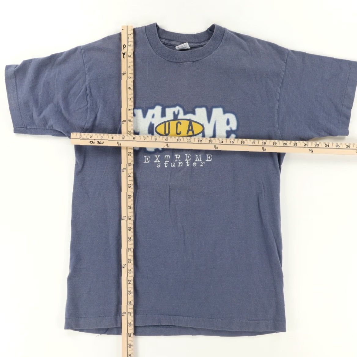Fruit Of The Loom VINTAGE UCA Extreme Shirt Indigo Men L VTG Fruit of the Loom UCA Extreme Solid T-Shirt Indigo Men L Size US L / EU 52-54 / 3 - 3 Thumbnail