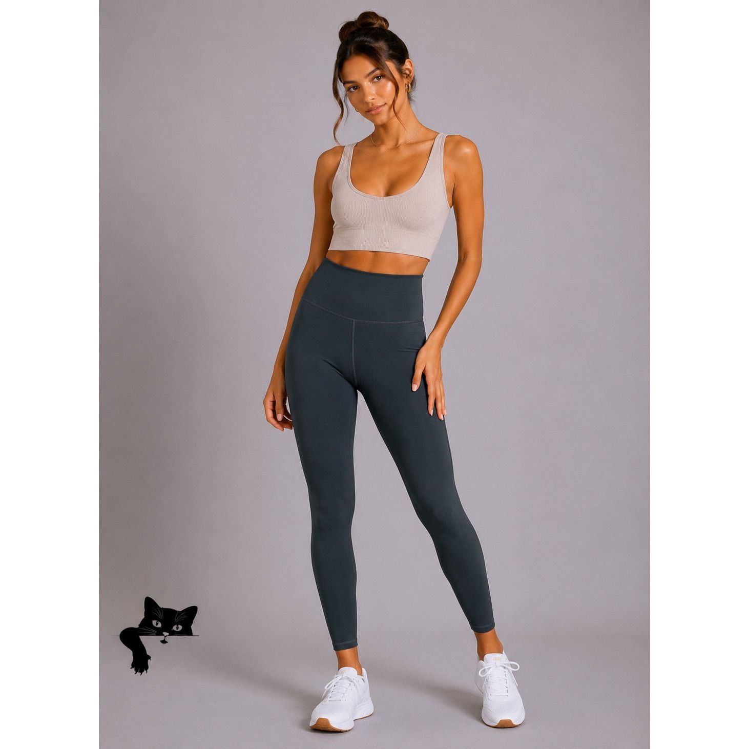 Lululemon Lululemon Slate Gray High-Waist Yoga Pants 2 Size 26" / US 2 / IT 38 - 3 Thumbnail