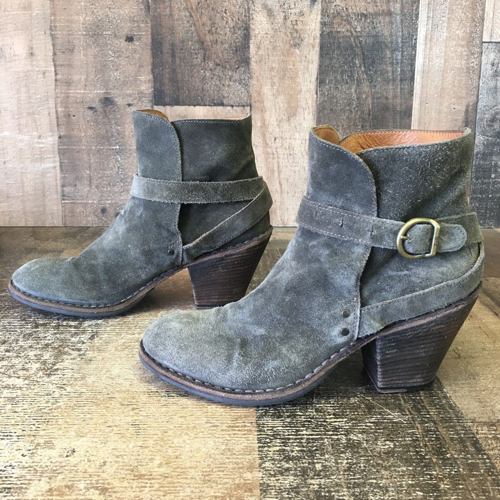 Fiorentini + Baker Fiorentini Baker Gray Suede Ankle Boots Womens EUR 38 US 8 Size US 8 / IT 38 - 12 Thumbnail