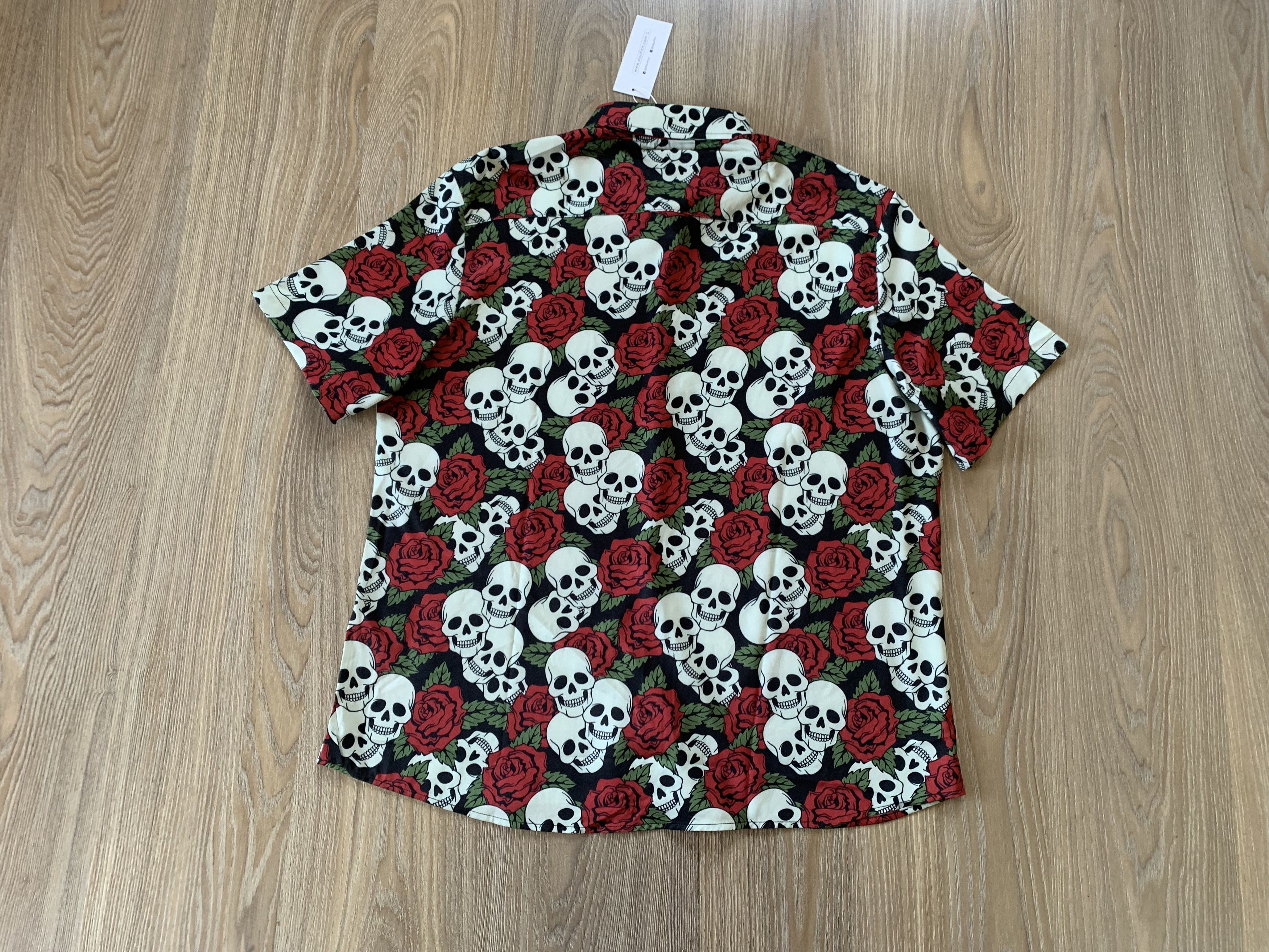 Other Alsofitit Skull Printed Breathable Button Up Hawaiian Shirt Size US XL / EU 56 / 4 - 3 Thumbnail
