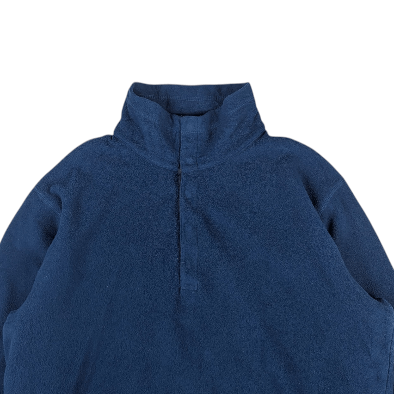 Uniqlo 90's UNIQLO Blue Blank Plain Jumper Fleece Sweatshirt Size US M / EU 48-50 / 2 - 4 Thumbnail