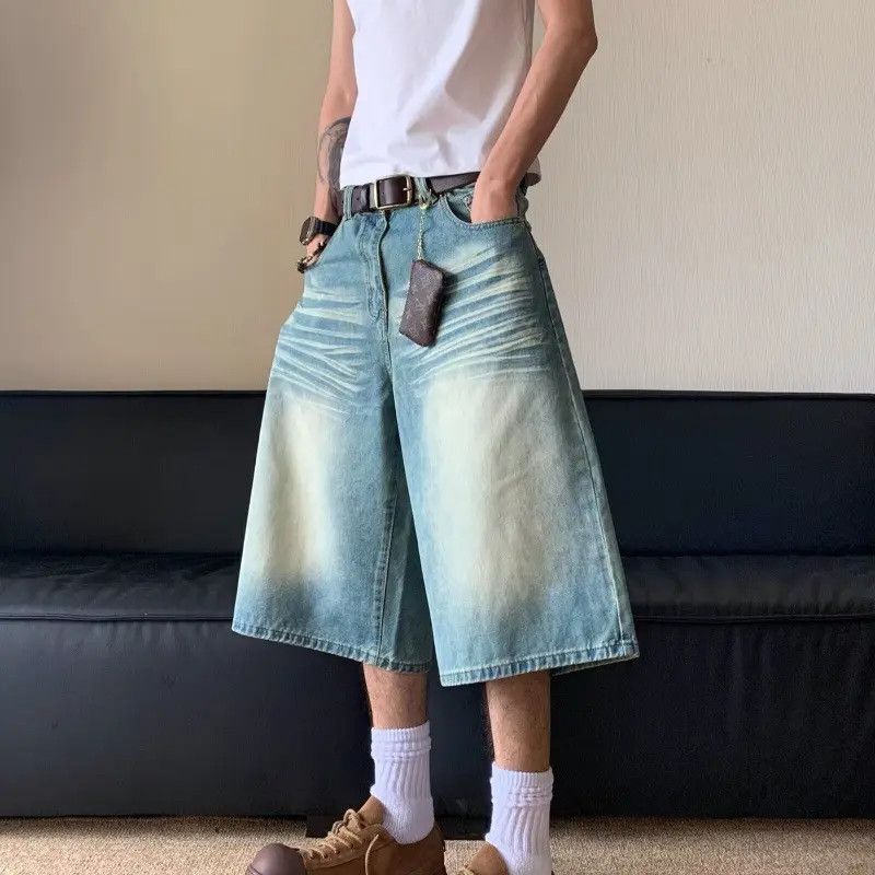 Japanese Brand × Jean Retro loose straight leg wide leg jeans Size US 32 / EU 48 - 3 Thumbnail