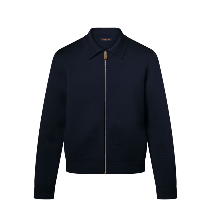 LV Blason Embossed Zipped Blouson