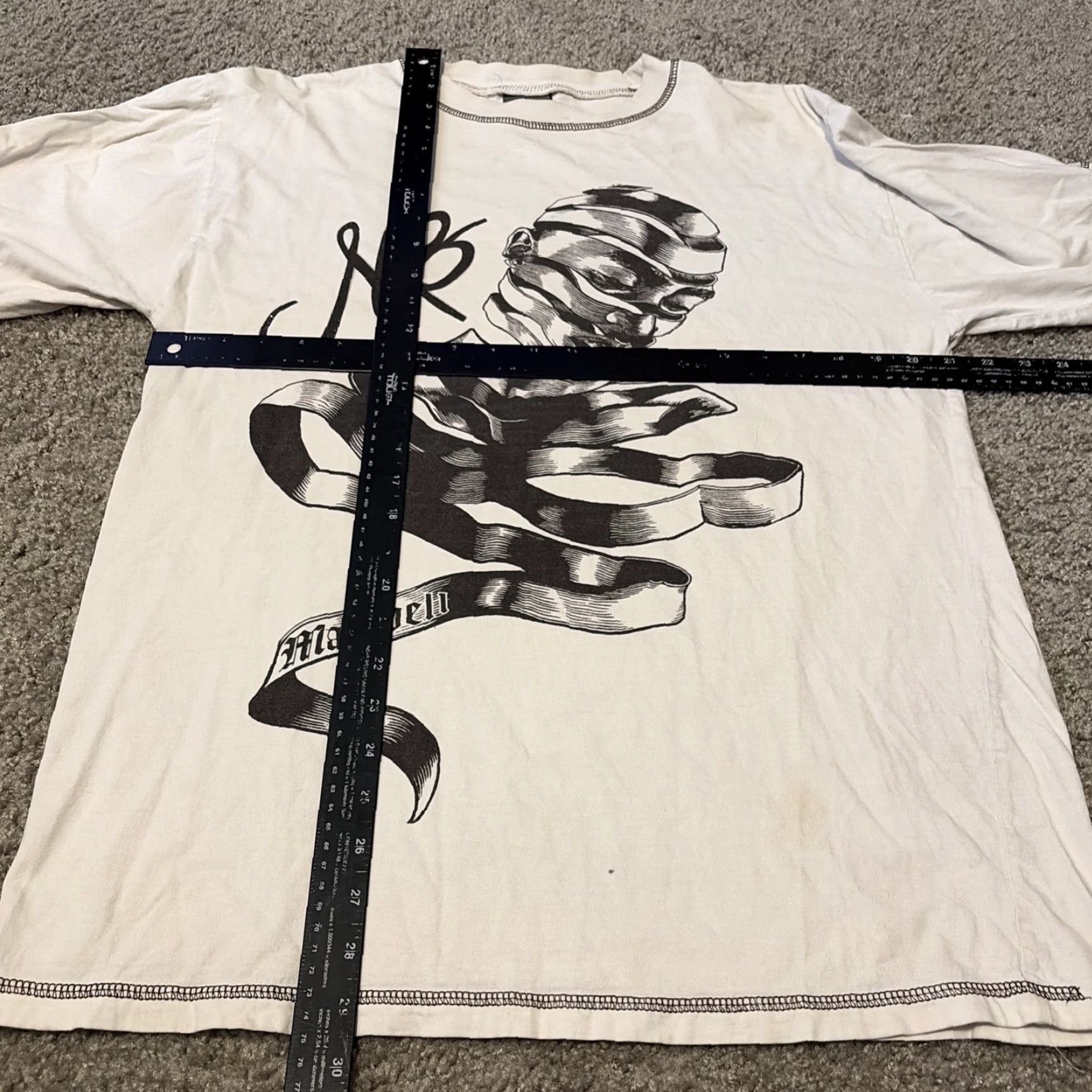 Vintage VINTAGE Makaveli Tupac Shakur Portrait Long Sleeve T-Shirt Medium White Oversized Mens Size US M / EU 48-50 / 2 - 5 Thumbnail