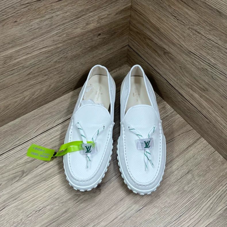 Louis Vuitton Louis Vuitton Racer White Peas Loafers shoes Size US 9.5 / EU 42-43 - 2 Thumbnail