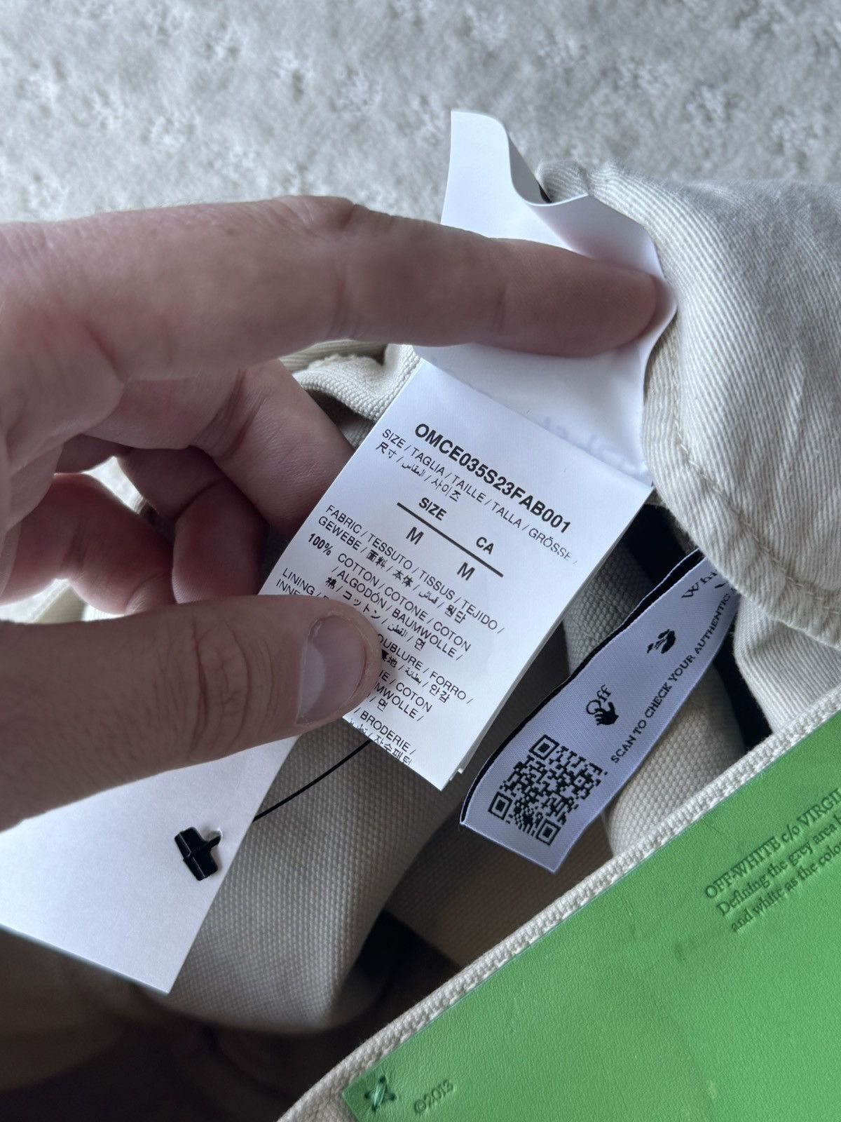 Off-White Off White Double Waist Beige Carpenter Runway Pants Size US 34 / EU 50 - 6 Thumbnail
