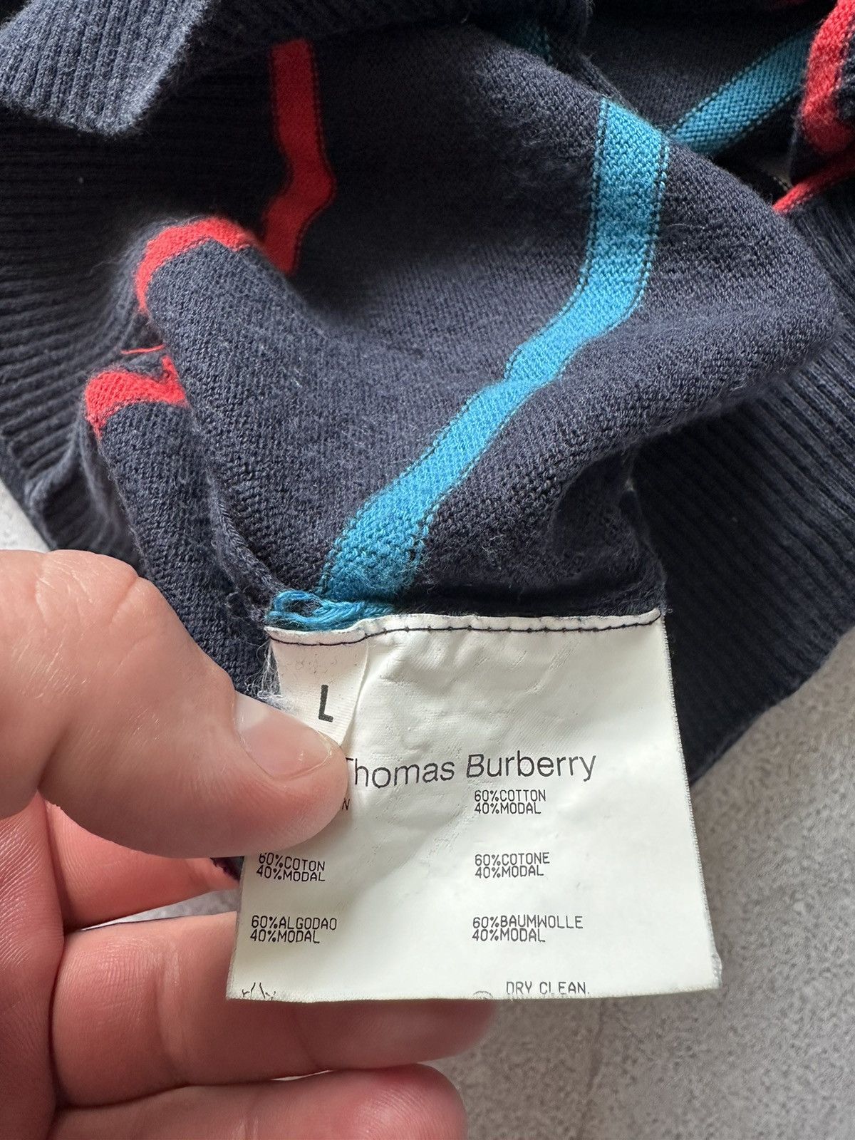 Other sweatshirt men Thomas Burberry by Burberry multicolor size L Size US L / EU 52-54 / 3 - 9 Thumbnail
