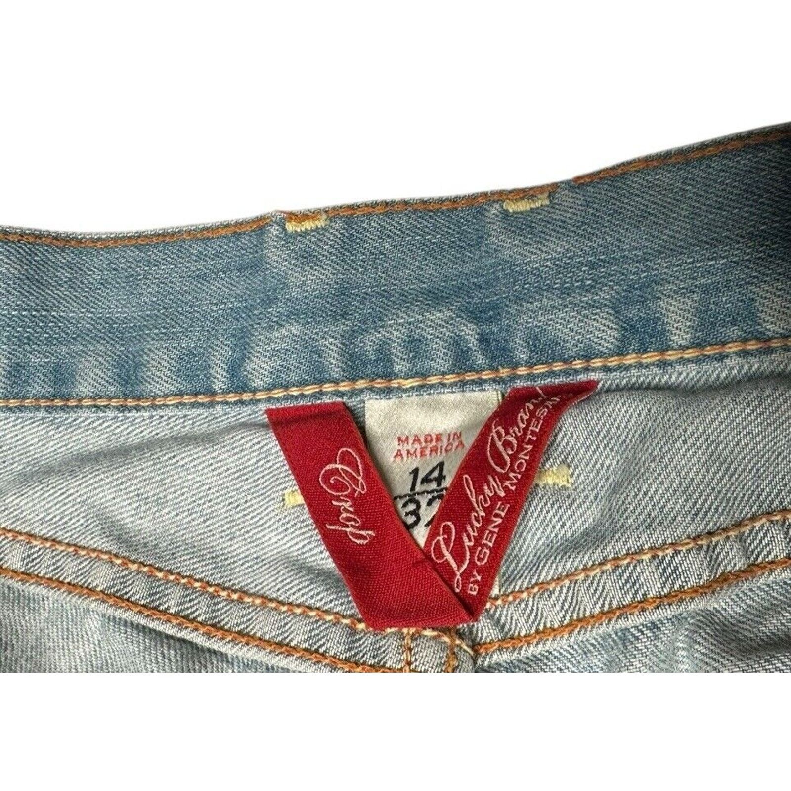 Lucky Brand NEW Lucky Brand Maci Dream Crop Low Rise Capri Jeans 14/32 Size 36" / US 14 / IT 50 - 4 Thumbnail