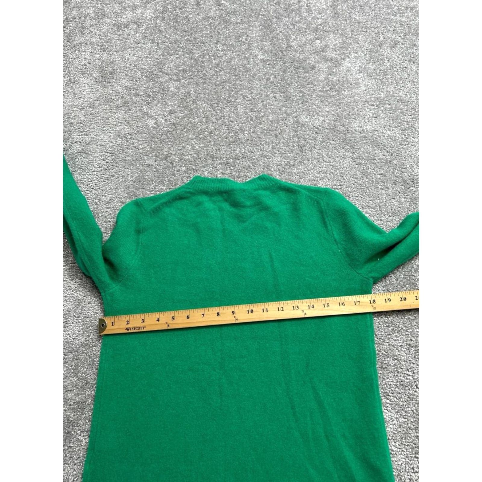 J.Crew J. Crew Sweater Womens XS Green Wool Acrylic Knit Crew Neck Pullover Cozy Warm Casual Ribbed Tight-Knit Side Split Vintage No Size XS / US 0-2 / IT 36-38 - 3 Thumbnail