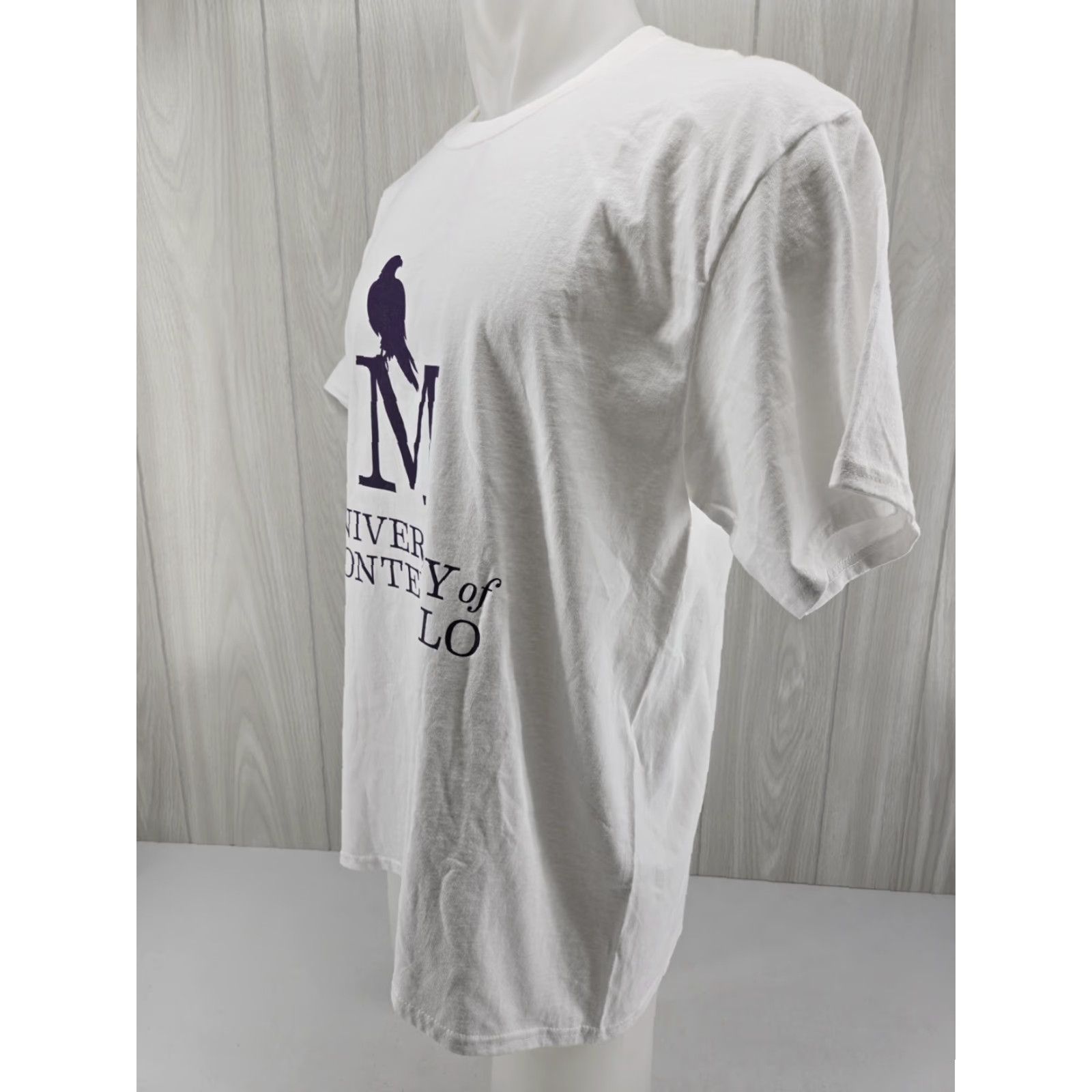 Port & Company University Montevallo Mens Large White T-Shirt Graphic Short Sleeve Size US L / EU 52-54 / 3 - 4 Thumbnail