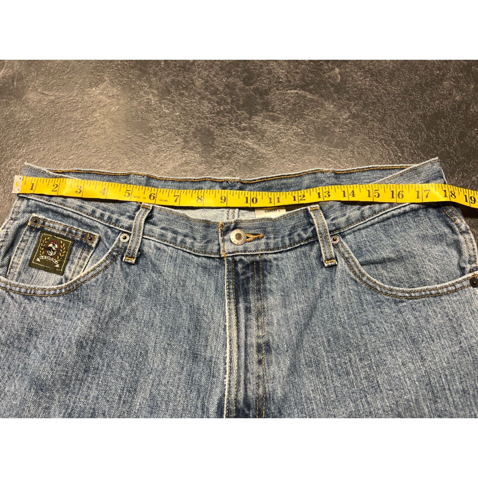 Vintage Cinch Jeans 36x30 Denim Green Label Western Original Fit Jeans Men Green Medium Denim Straight Tapered 36 30 Mens Size US 36 / EU 52 - 5 Thumbnail