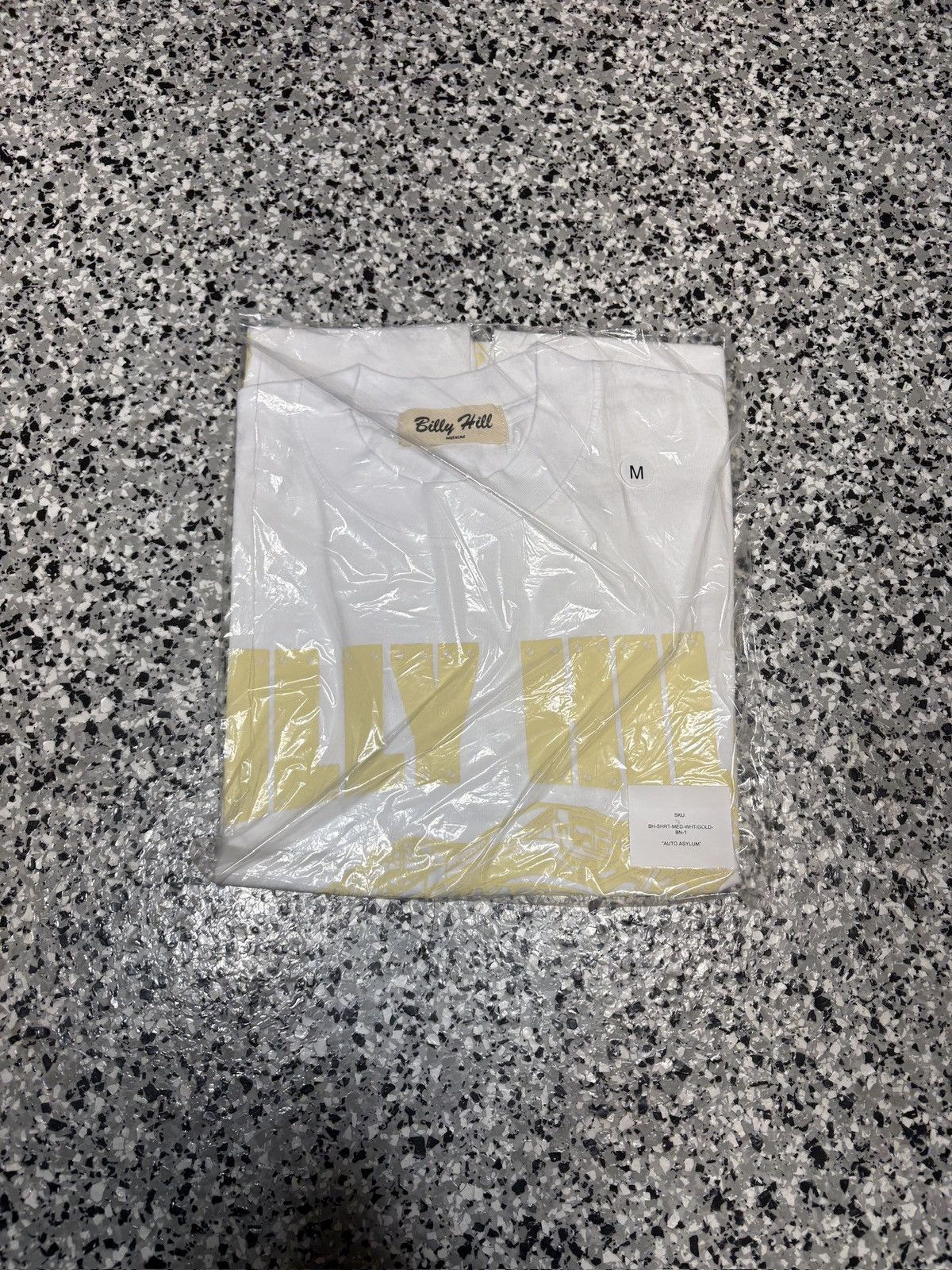 Billy Hill 2022 Billy Hill White/Gold “Auto Asylum” T-Shirt Size M Size US M / EU 48-50 / 2 - 4 Thumbnail