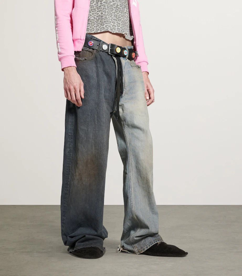 Balenciaga Balenciaga 50/50 hybrid denim flare/baggy S NEW Size US 33 - 2 Thumbnail