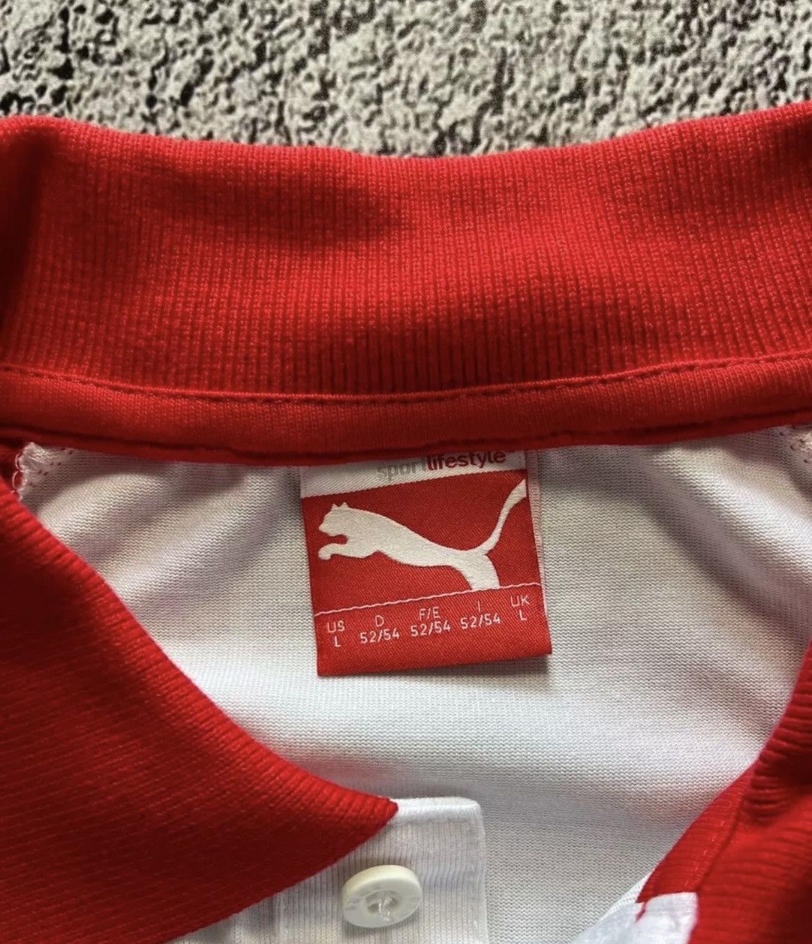 Puma × Vintage Puma Polo Shirt Centro Internazionale Guida Sicura PR Rare Size US L / EU 52-54 / 3 - 7 Thumbnail