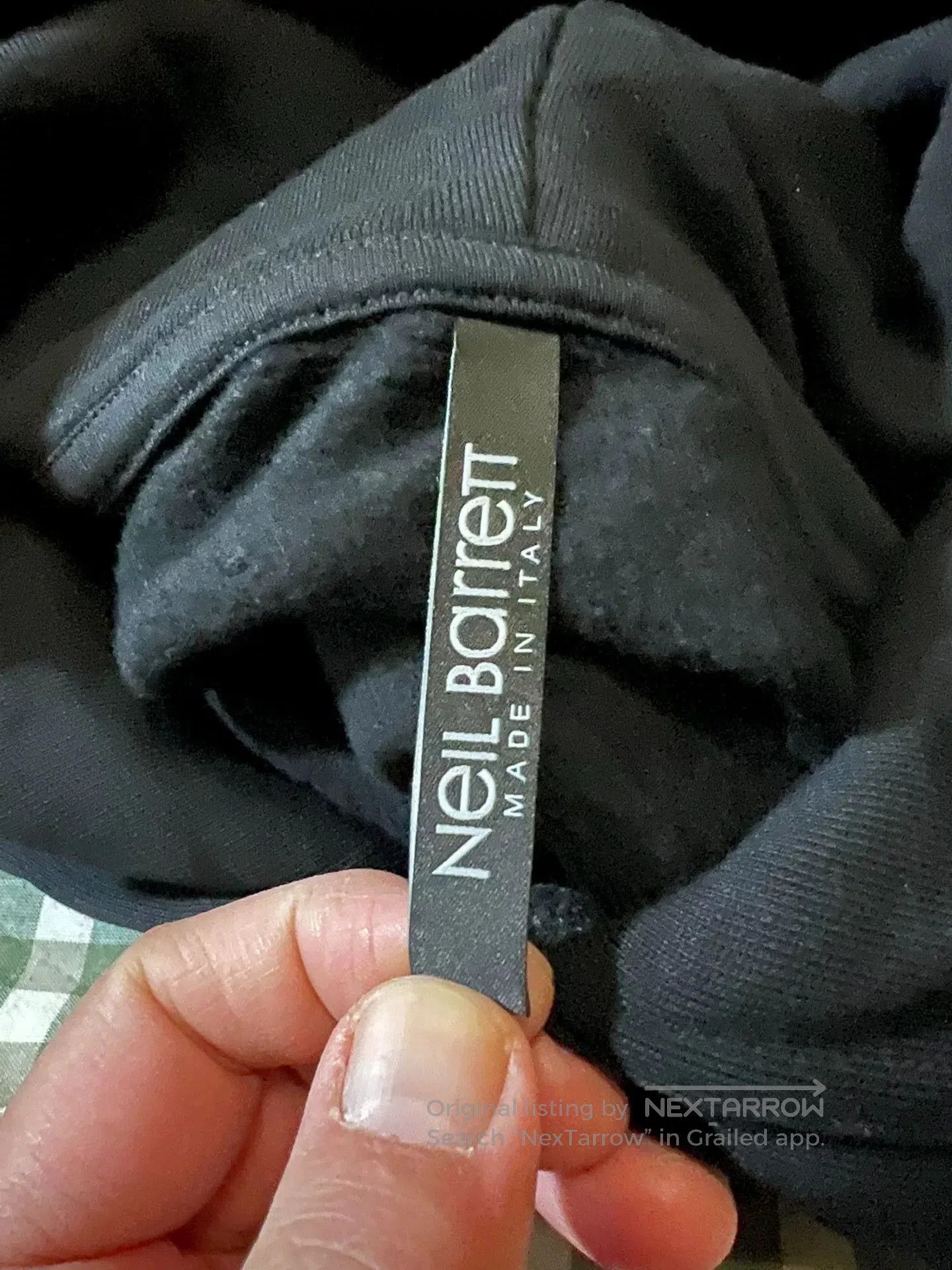 Neil Barrett neil barrett hooded sweatshirt with bag design. Size US L / EU 52-54 / 3 - 4 Thumbnail