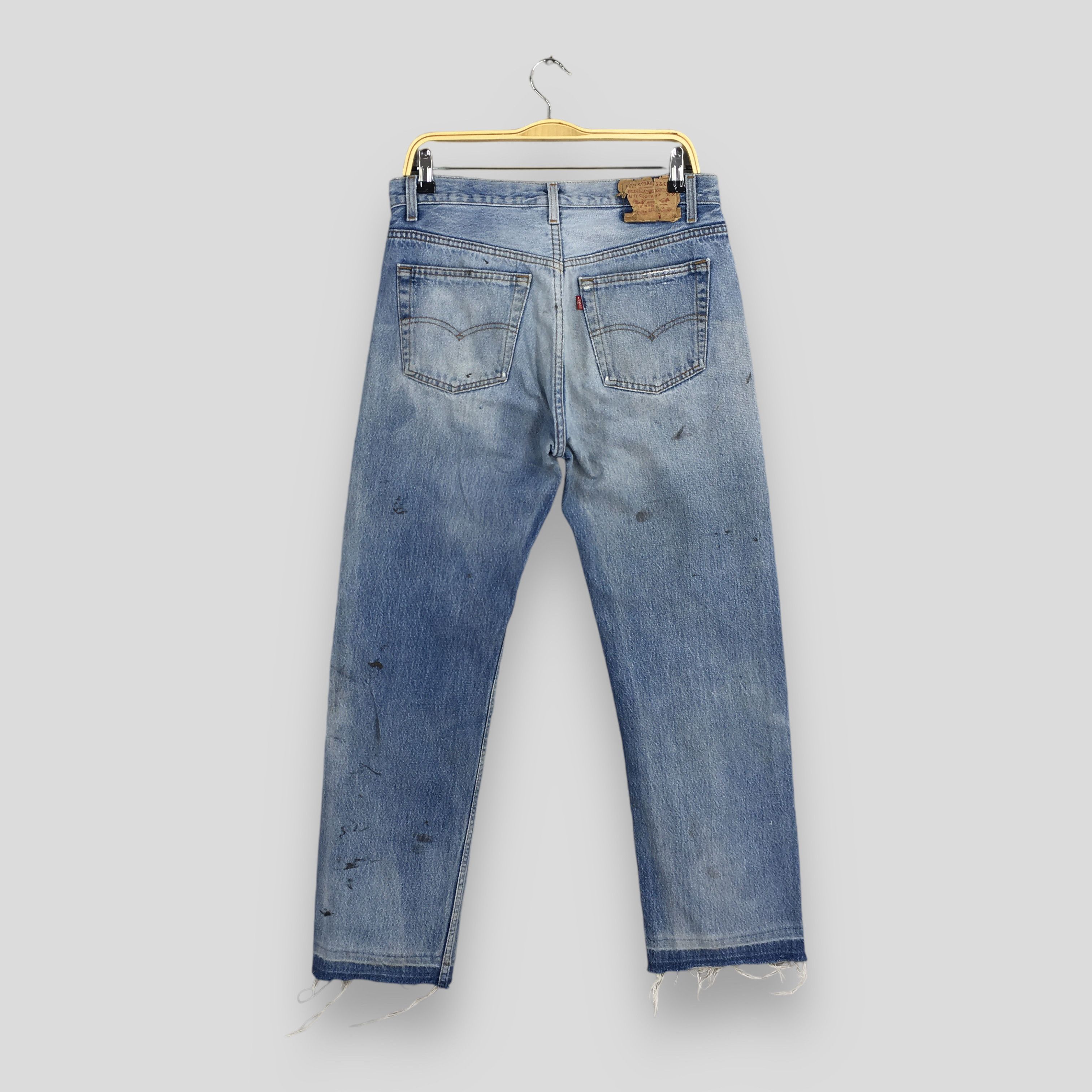 Levi's Size 30x28 Vintage 90s Levi's 501 Faded Blue Jeans S2018 Size US 30 / EU 46 - 8 Thumbnail