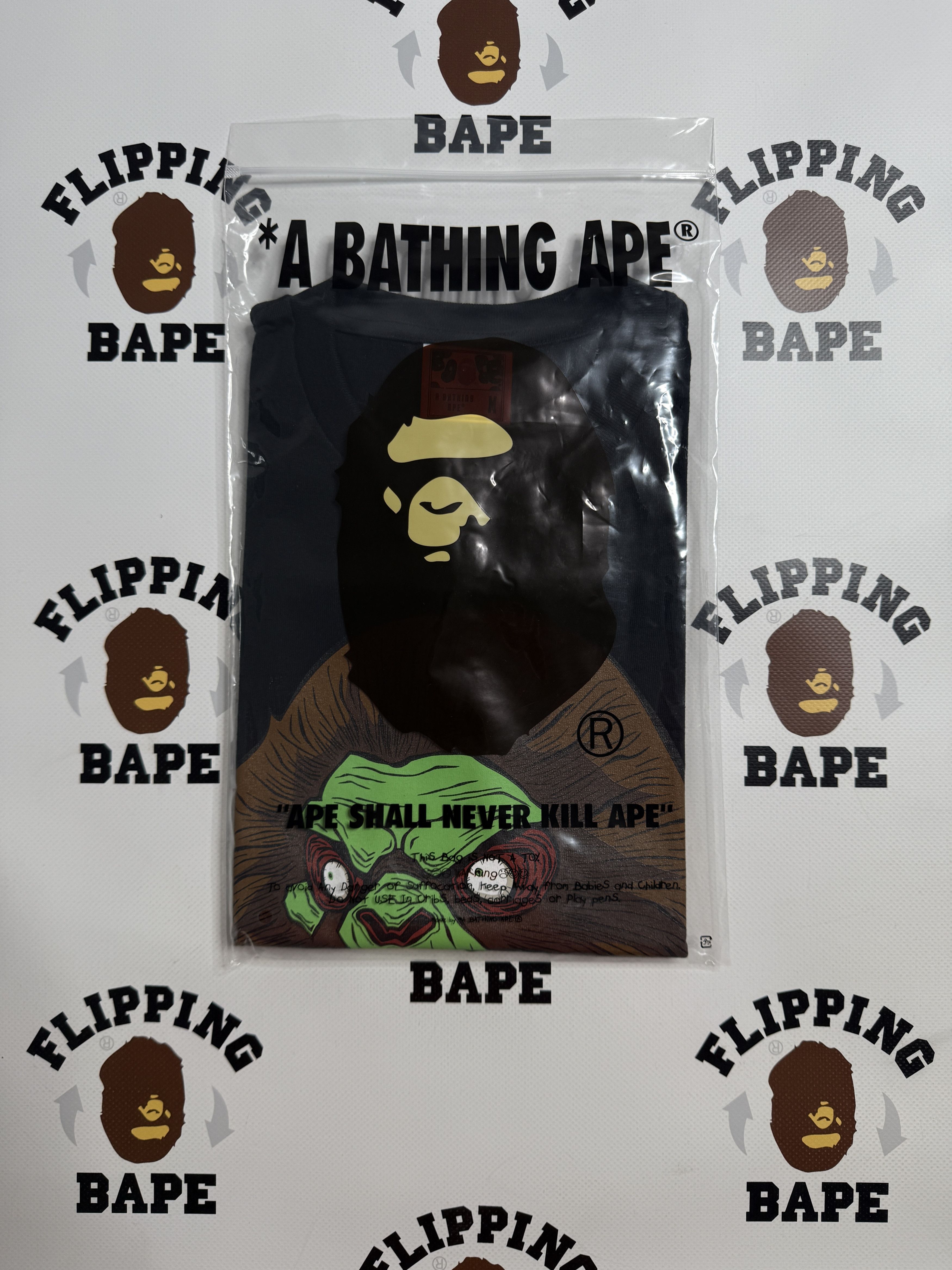 Bape BAPE HORROR MAD APE FACE TEE Size US L / EU 52-54 / 3 - 9 Thumbnail