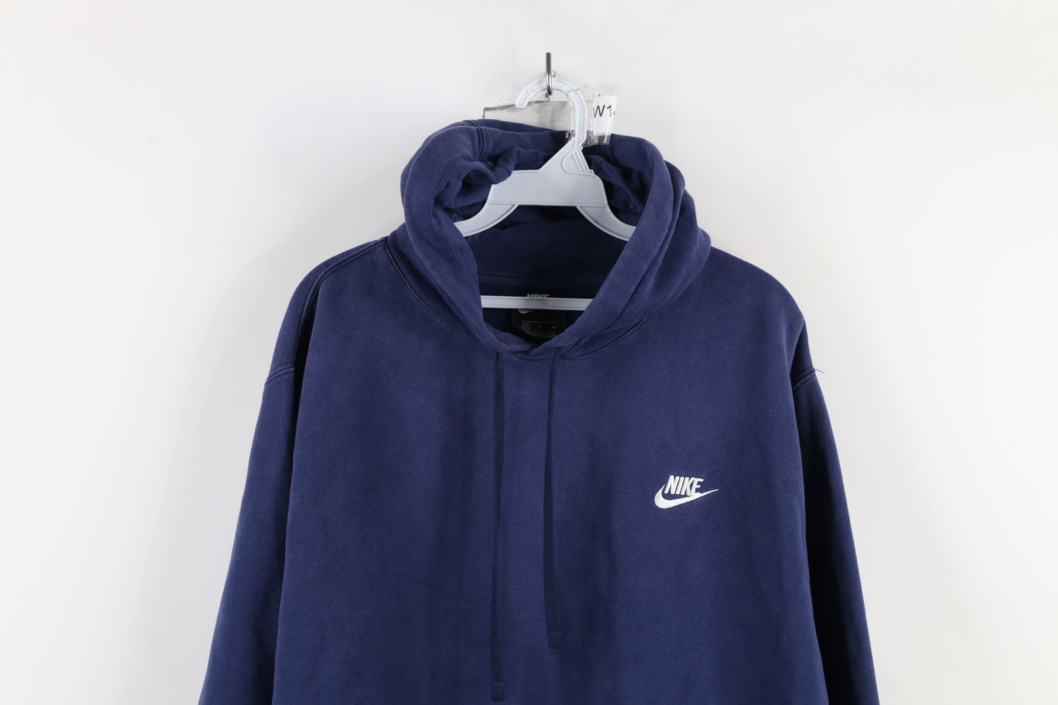 Nike × Vintage Vintage Y2K Nike Scott Mini Swoosh Hoodie Sweatshirt Blue Size US XL / EU 56 / 4 - 2 Thumbnail